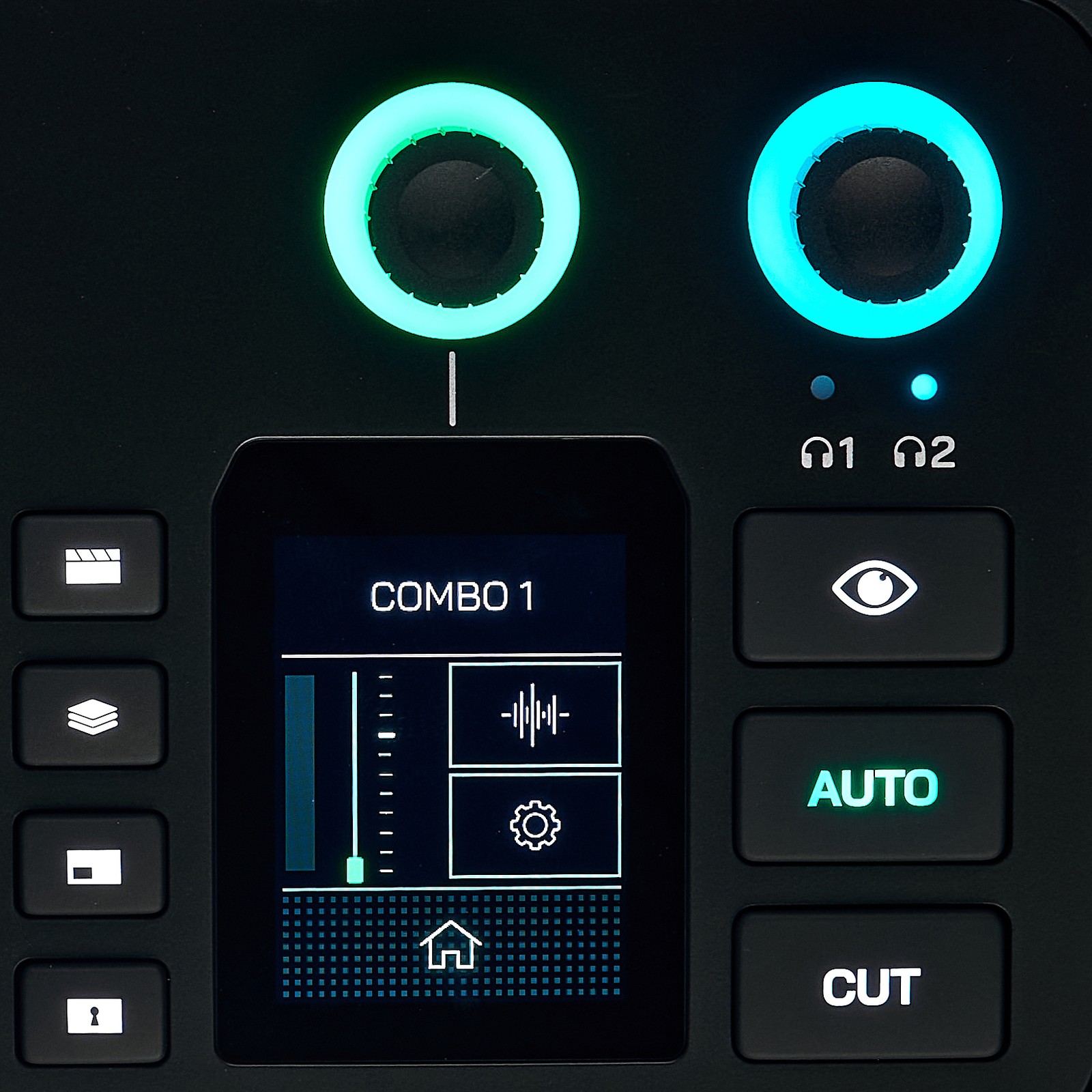 Display der Rode RodeCaster Video S Konsole
