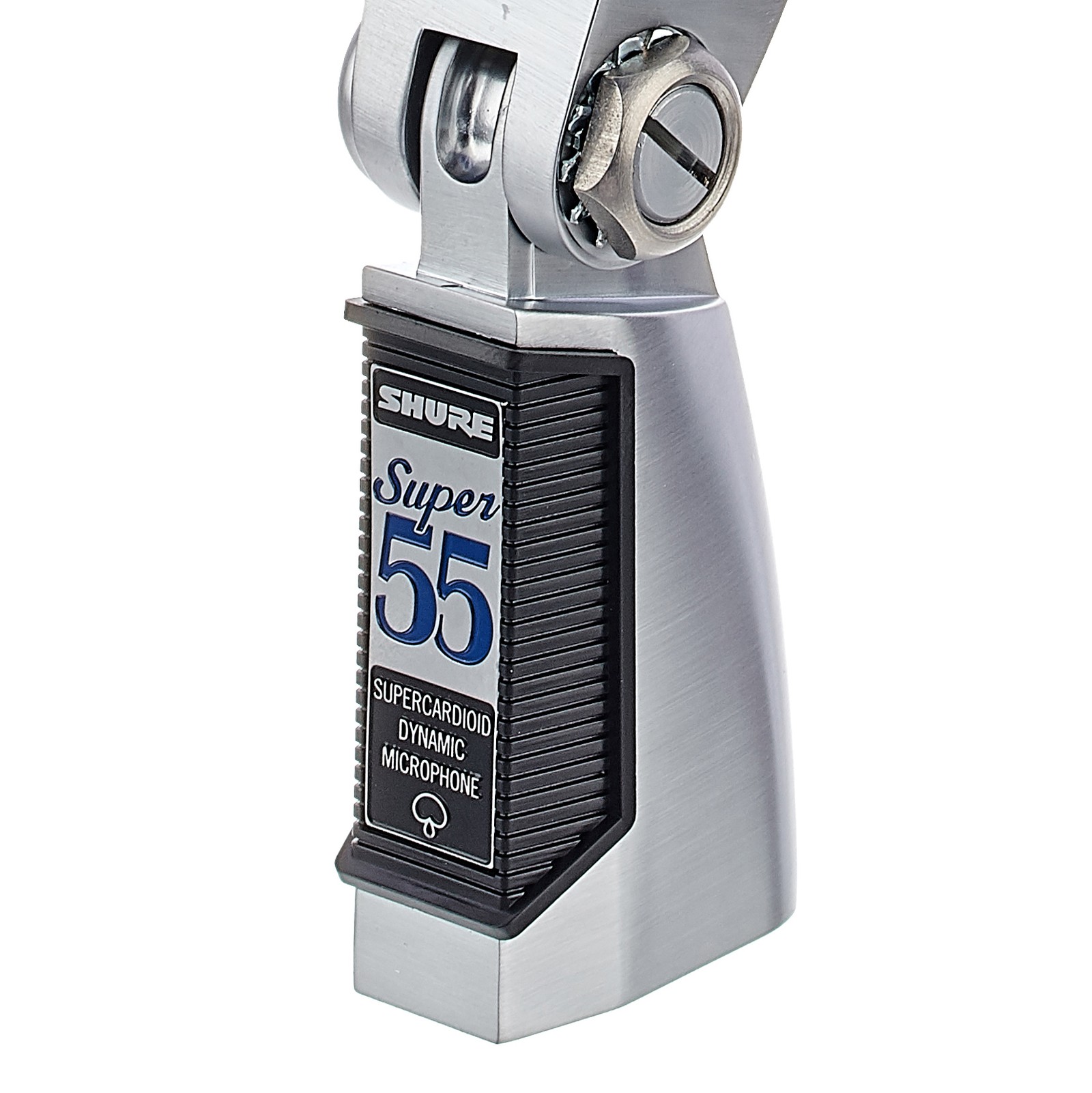 Closeup of the Shure Super 55 Deluxe Dynamic Vocal Microphone