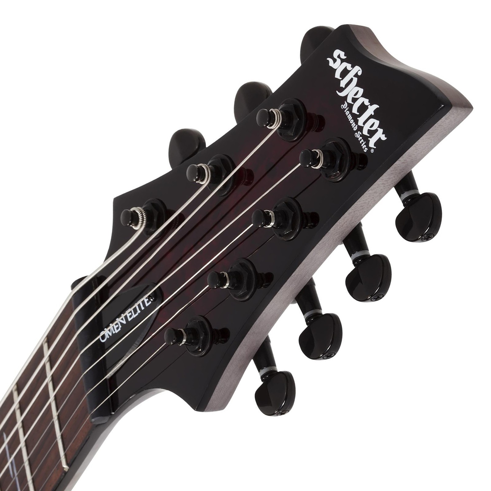 Schecter Omen Elite-7 MS Black Cherry Kopfplatte