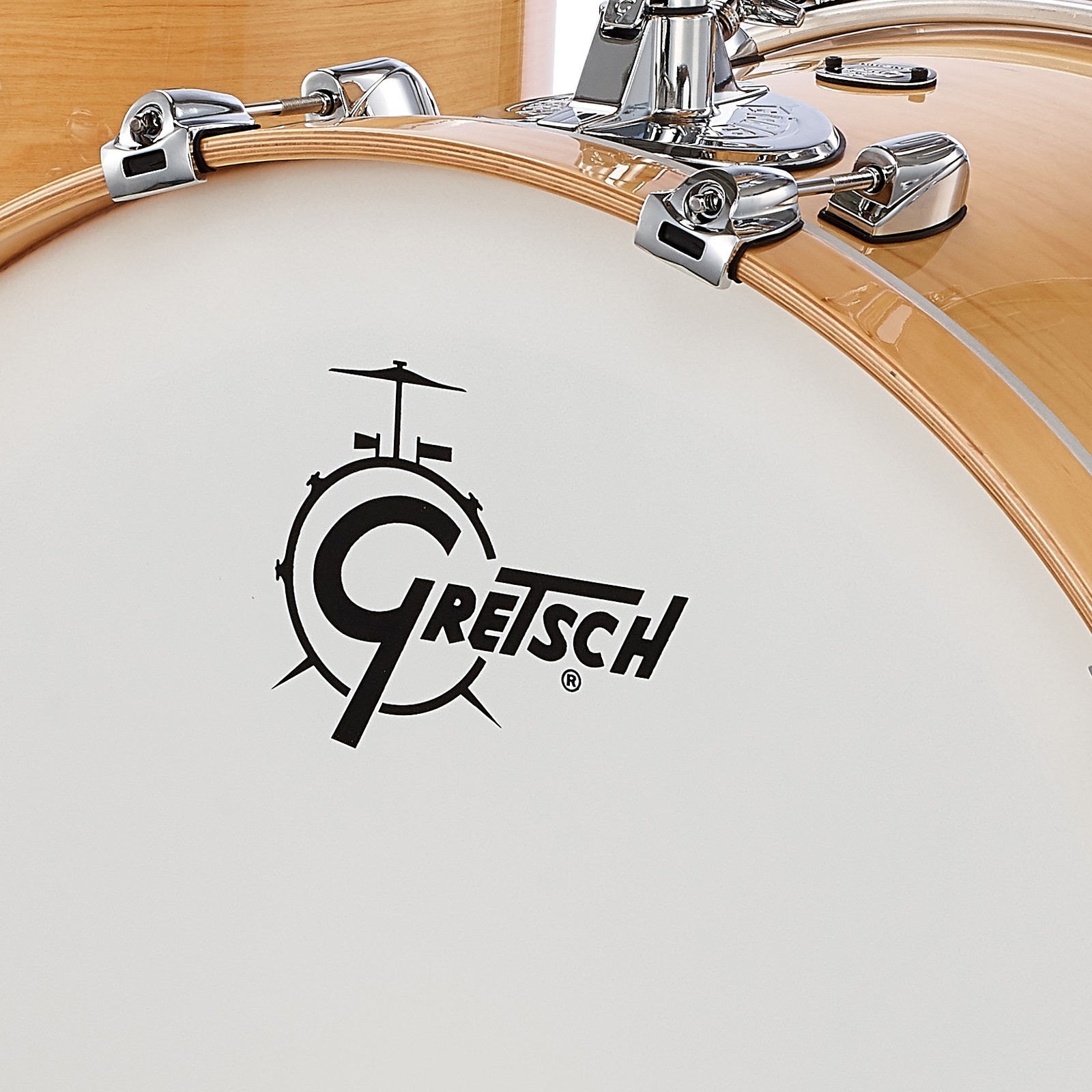 Gretsch Renown Maple Rock II -GN Bassdrum-Logo