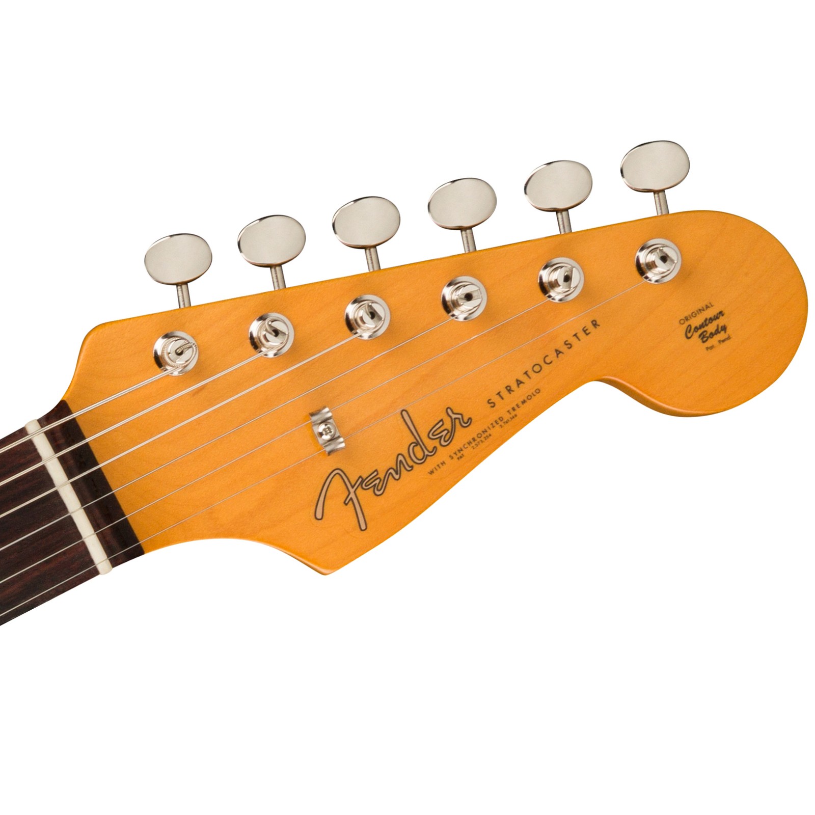 Fender E-Gitarre Stratocaster American Vintage II Olympic White Kopfplatte Logo