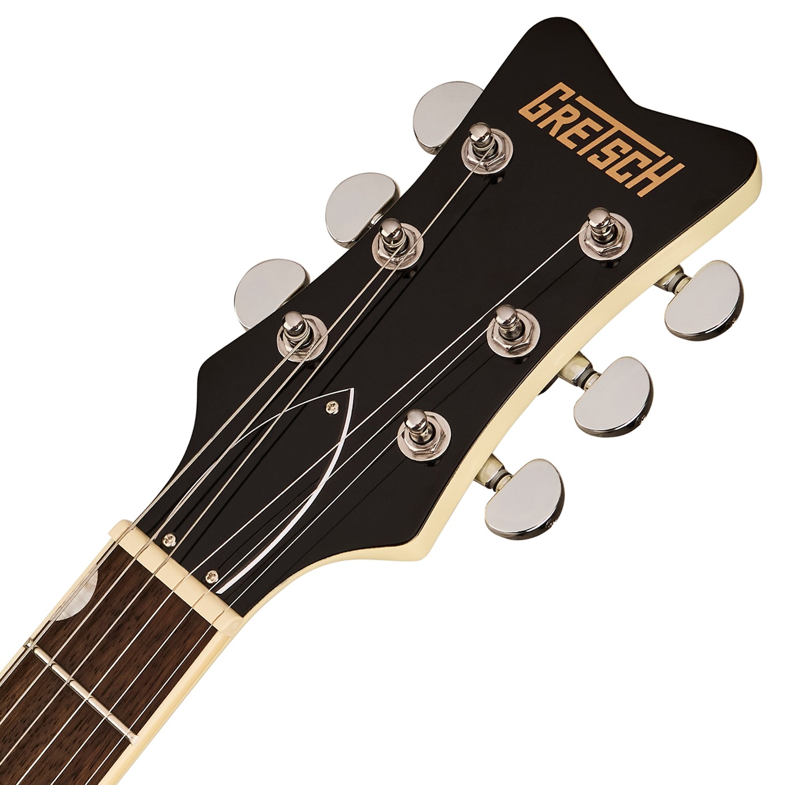 Kopfplatte der Gretsch STRML JET 1PU JT VWT E-Gitarre