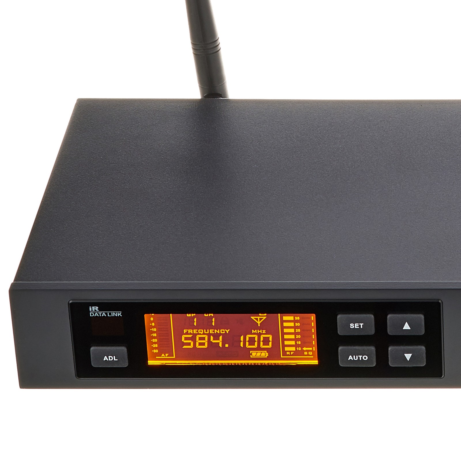 Display am the t.bone free solo Twin PT 590 MHz 2-kanaliges UHF-Funksystem