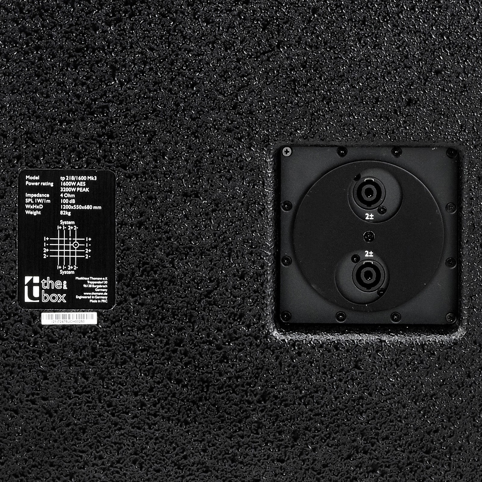 Prise speaker-twist du the box pro TP218/1600 MKIII