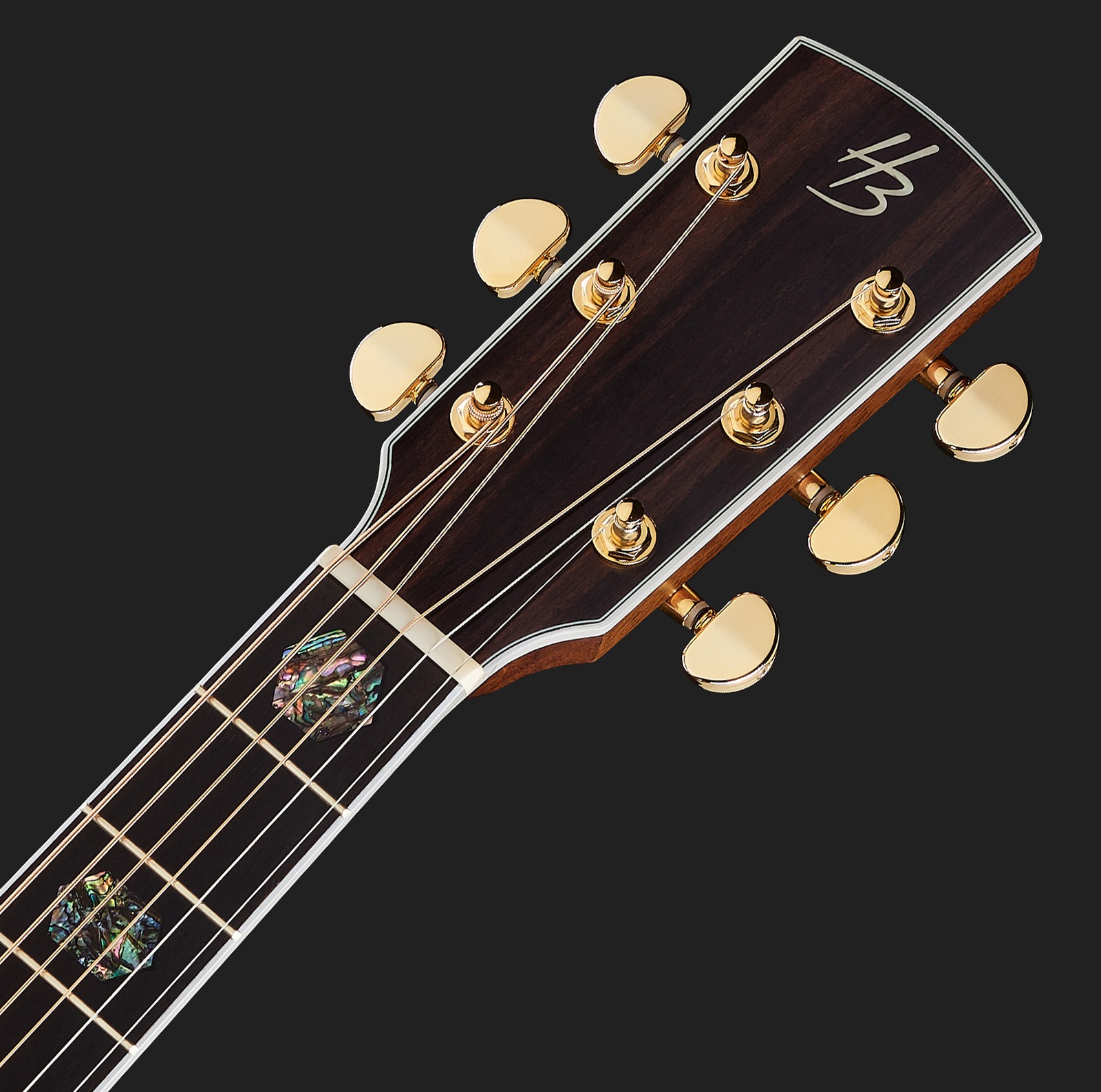 Westerngitarre Kopfplatte mit HB Logo