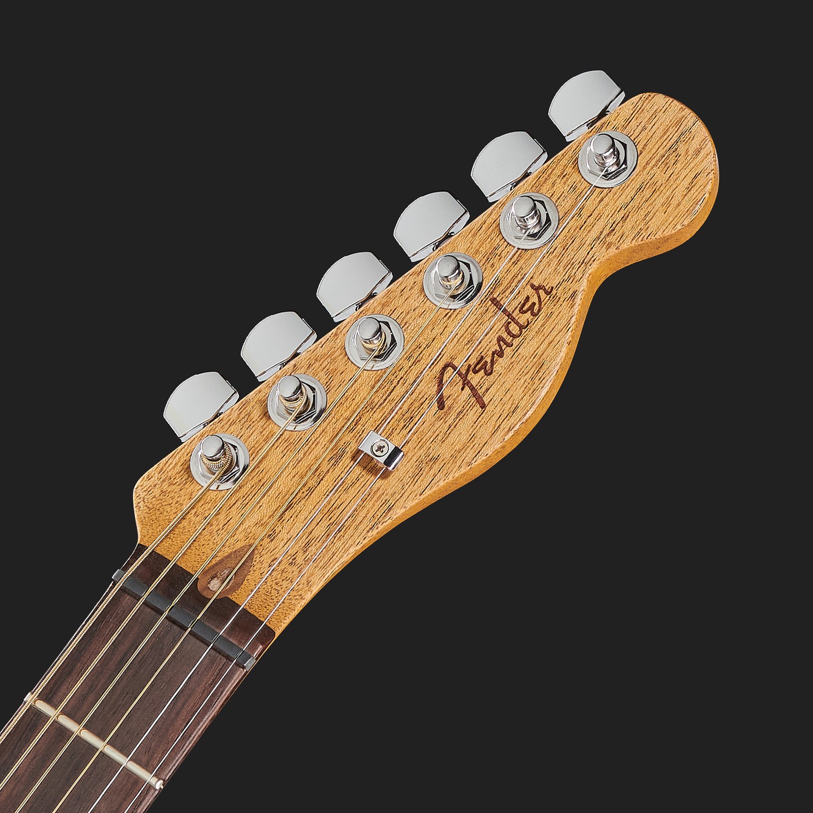 Kopfplatte der Fender Acoustasonic Player Tele SB A/E-Gitarre