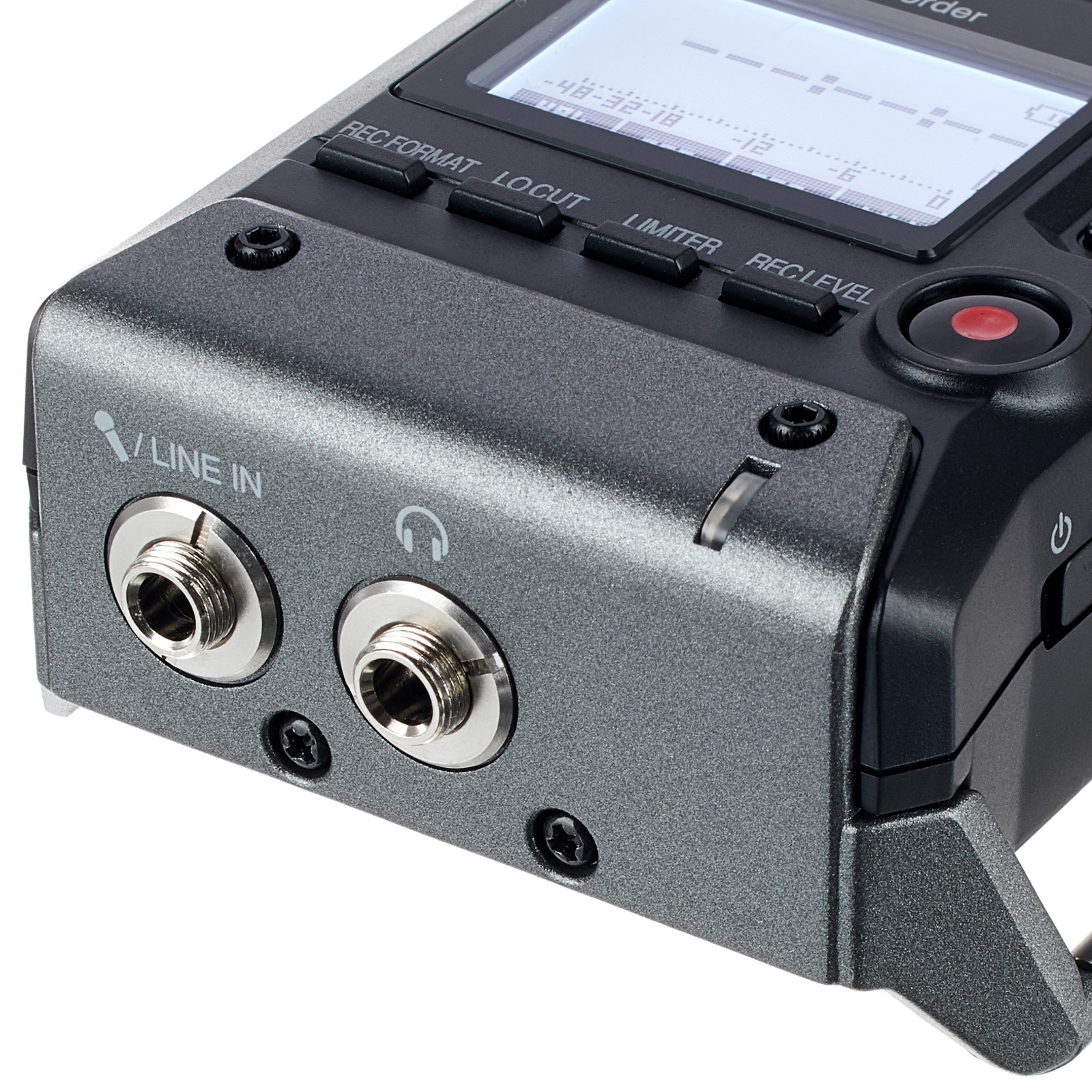 Zoom F1 2-Kanal Field Rekorder Anschlüsse