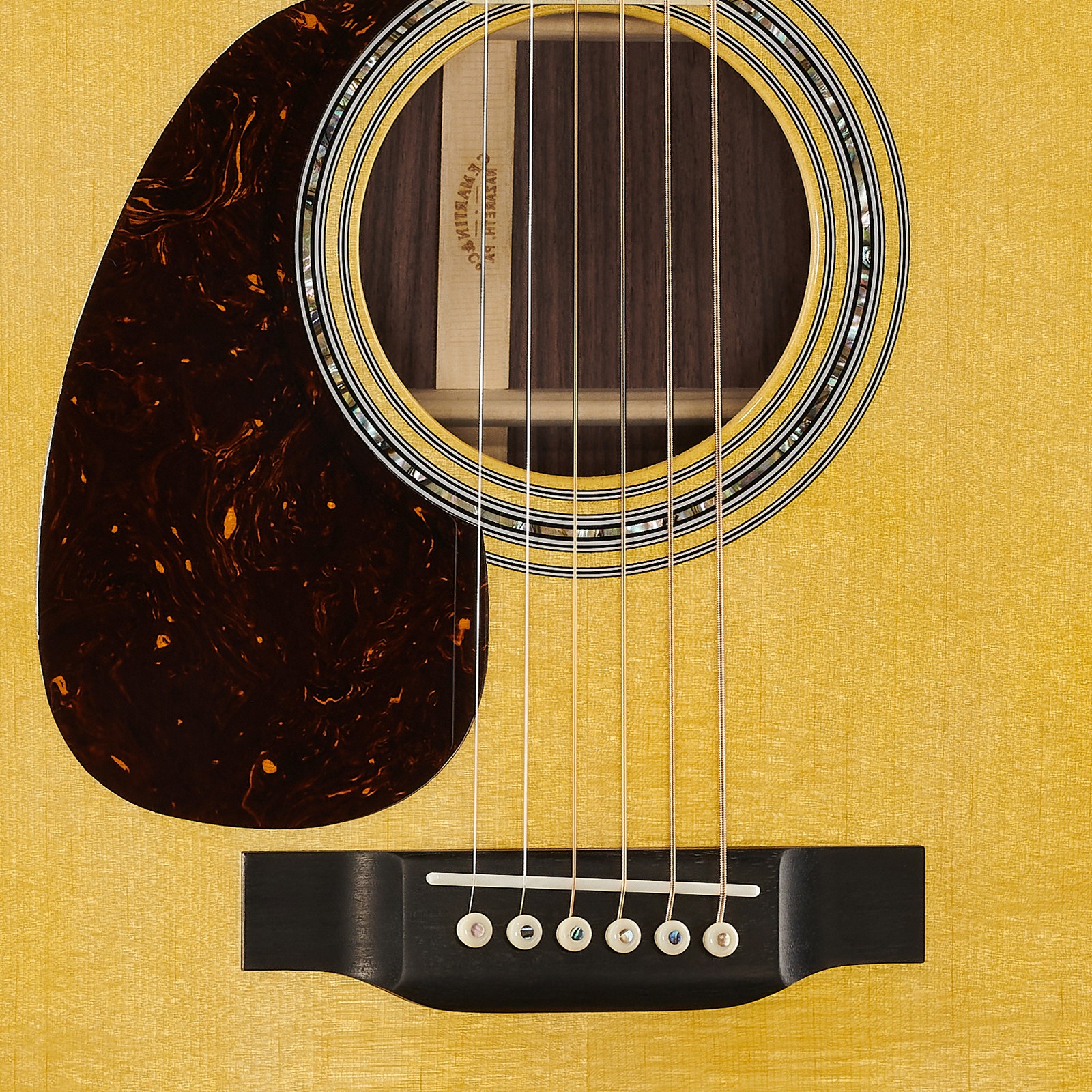 Fichtendecke der Martin Guitars D41 LH Westerngitarre