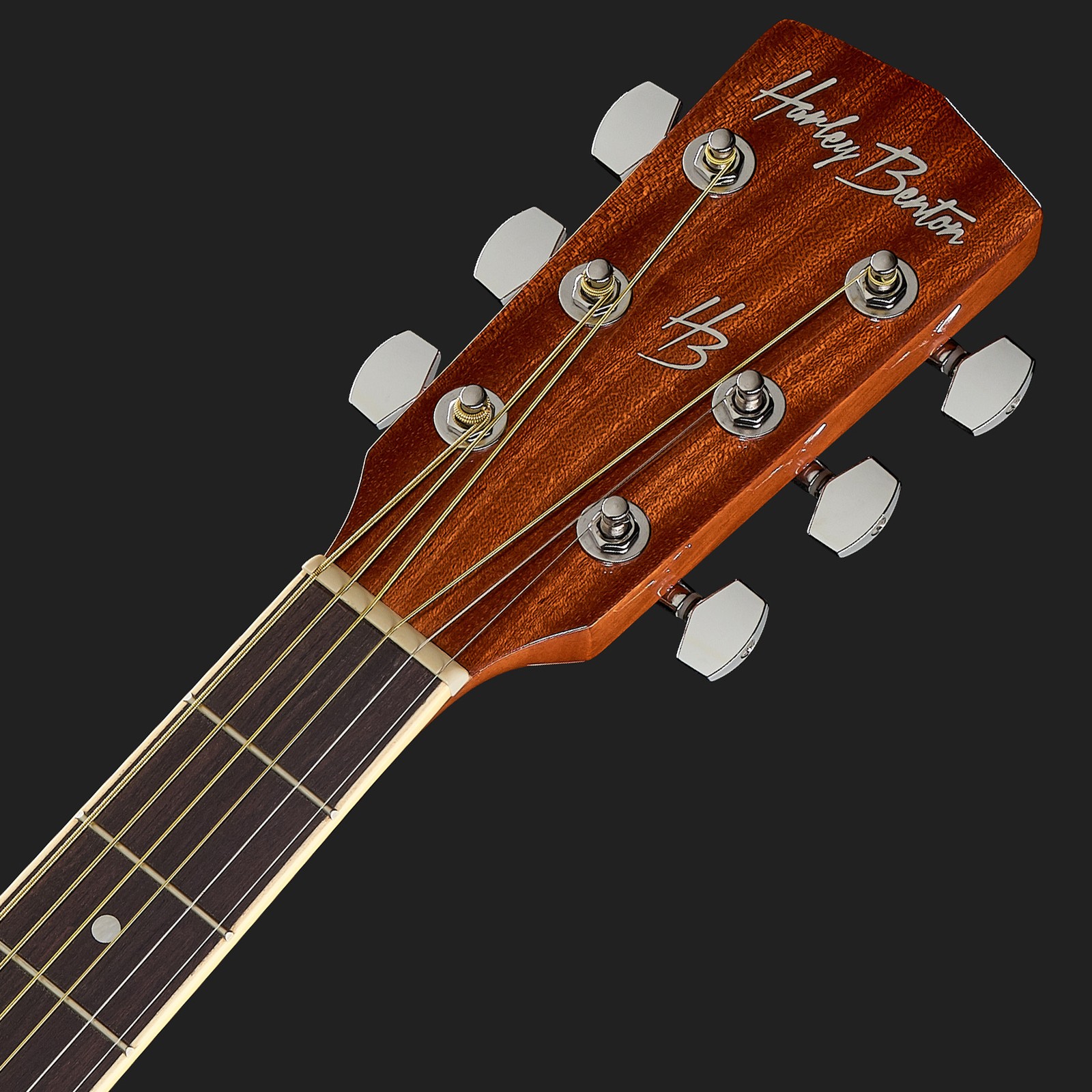 Harley Benton D-120CE NT headstock