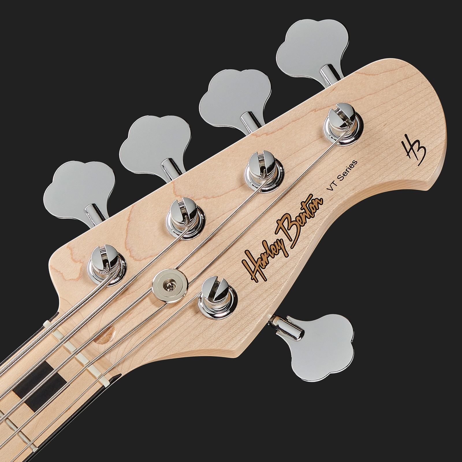 Détail et logo de la Harley Benton JB-75-5MN NA Vintage Series