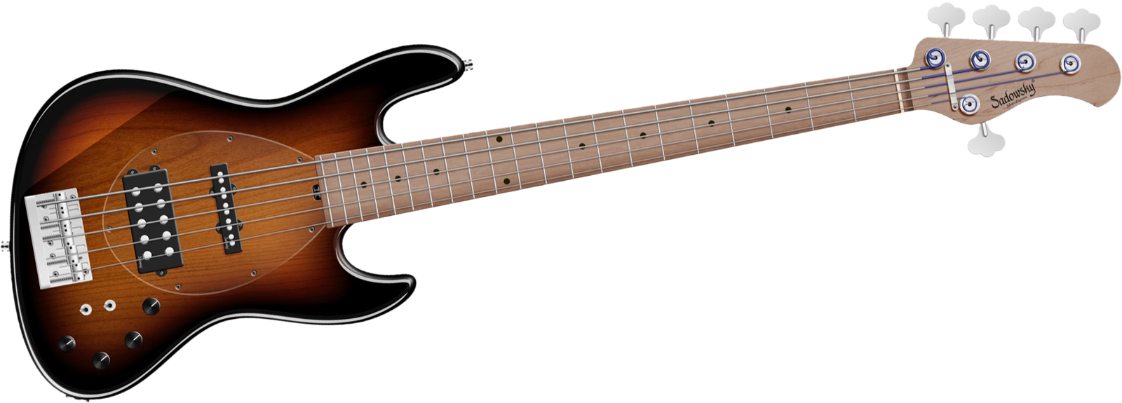 Sadowsky MetroExpress 21 Vintage M5 Maple Sunburst, five-string electric bass