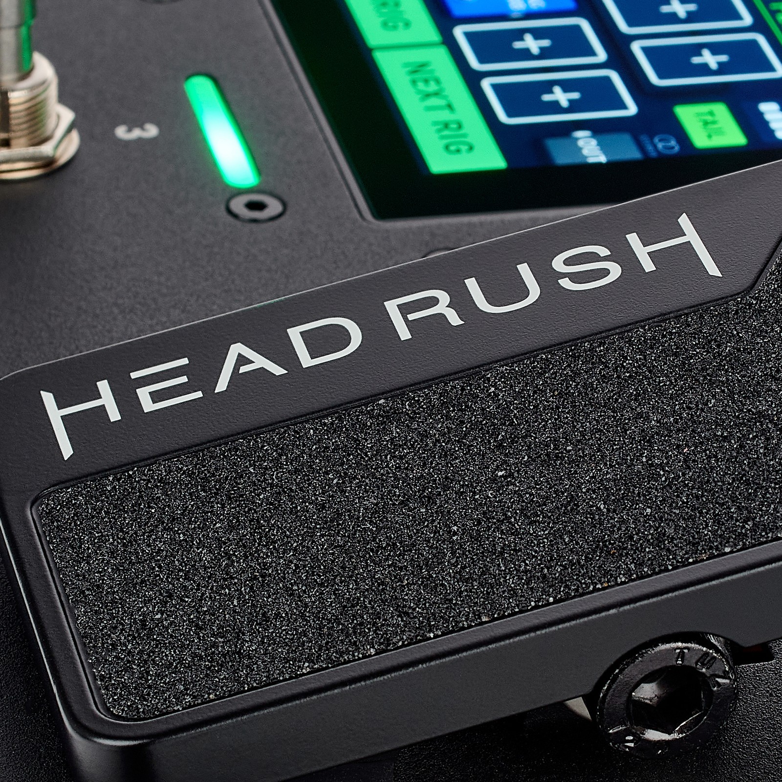 Headrush Logo am MX5 Multieffektpedal für E-Gitarre
