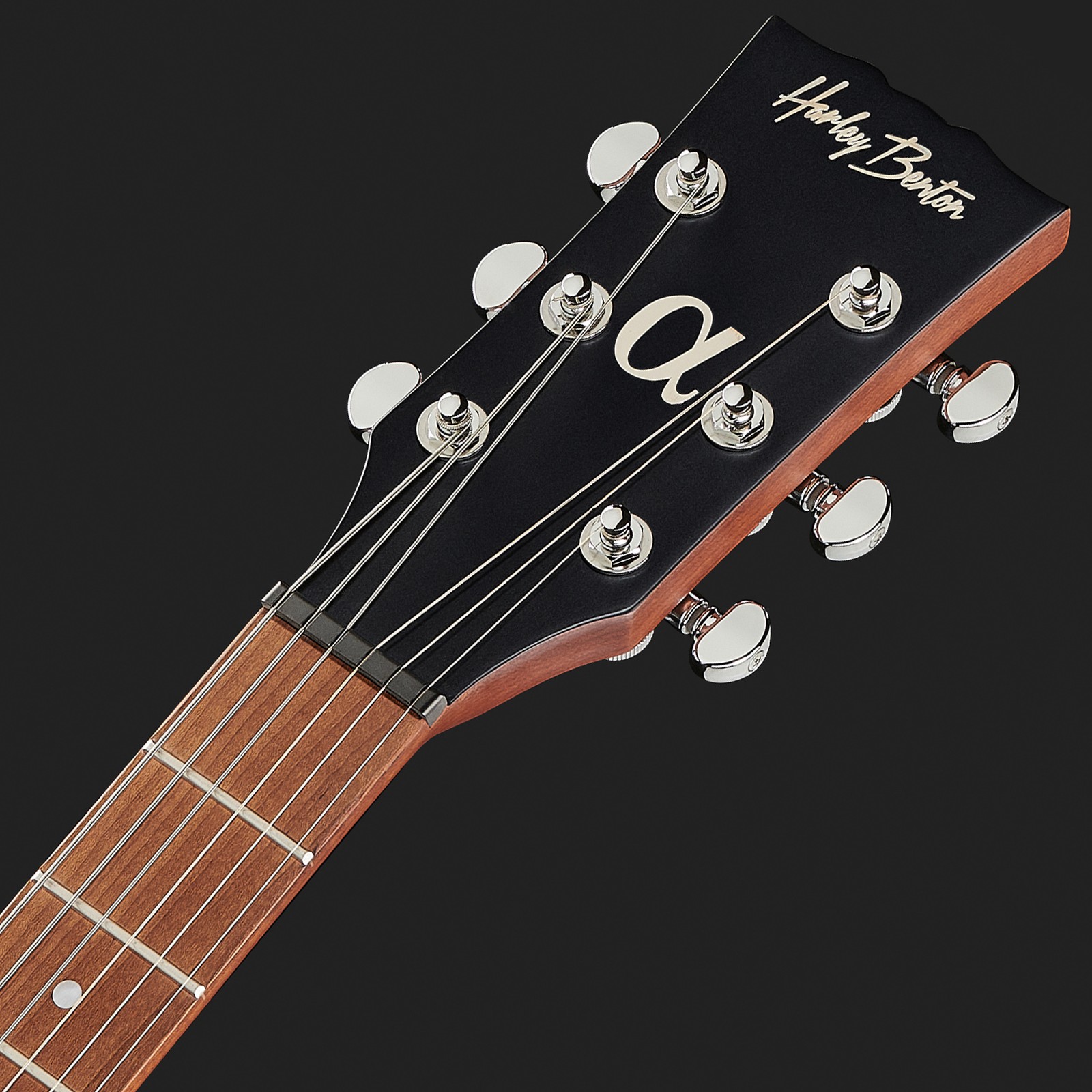 Harley Benton Kopfplatte und Griffbrett mit Dot Inlays