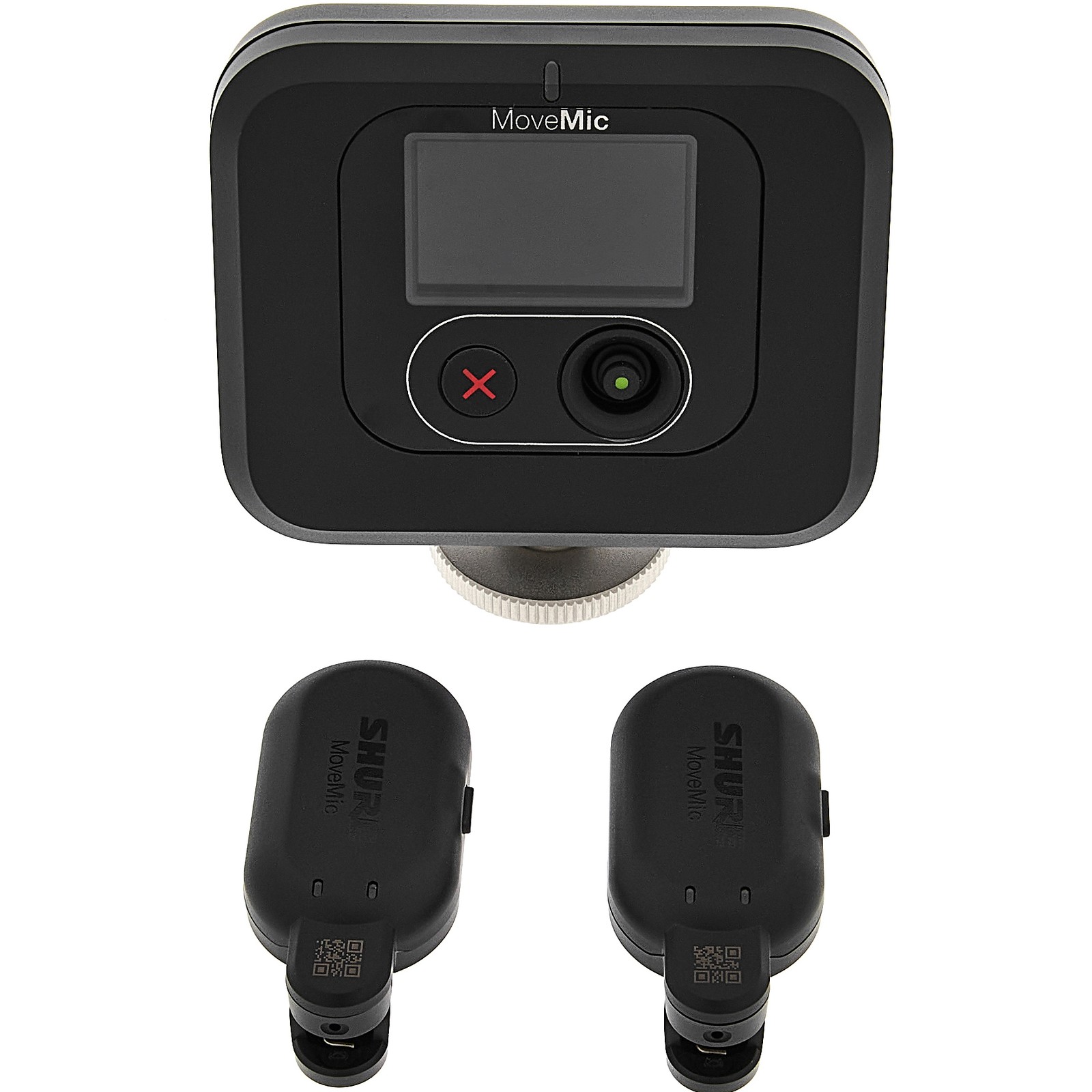 Shure MoveMic Two Kit Mics Receiver Komplettansicht Frontal