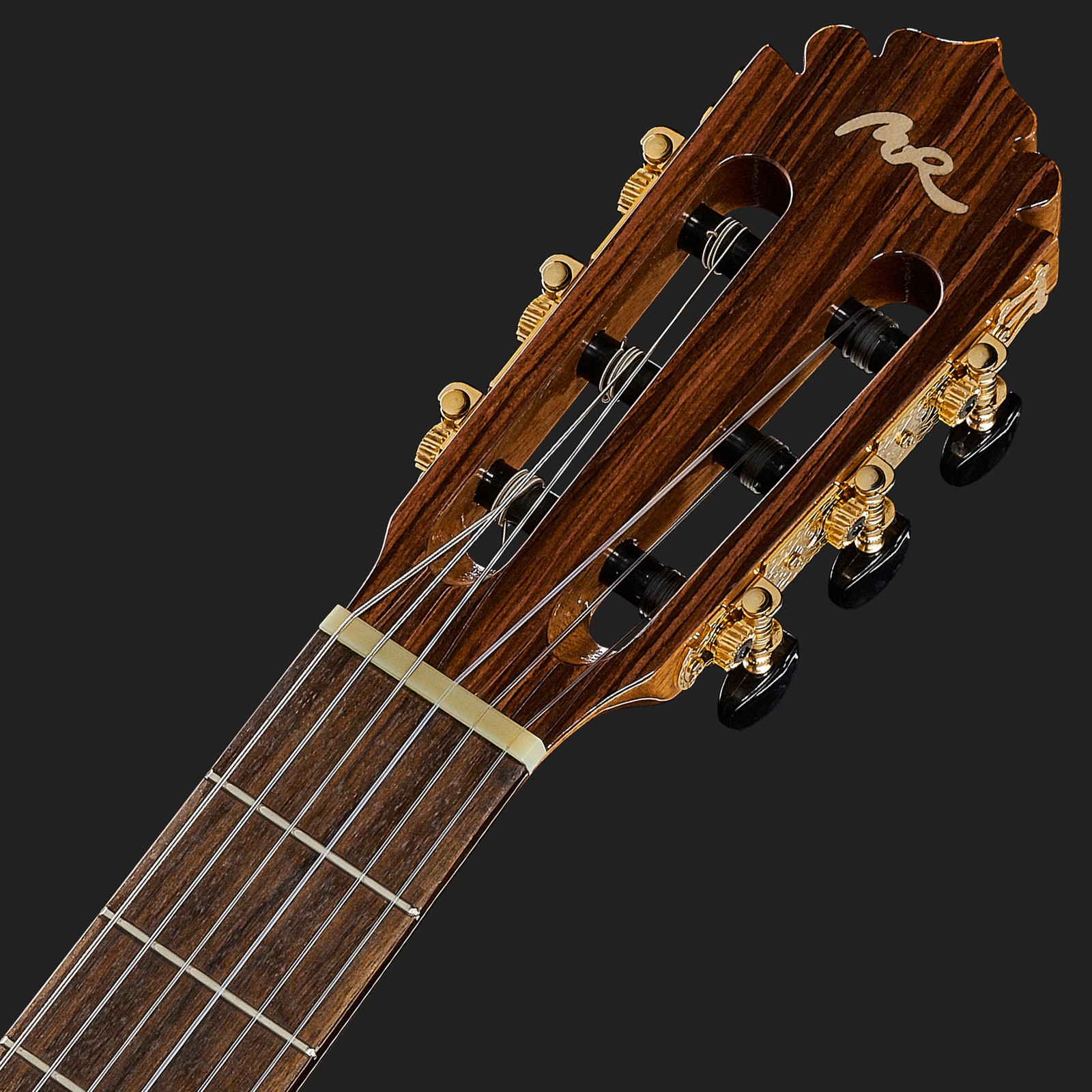 Konzertgitarre Kopfplatte