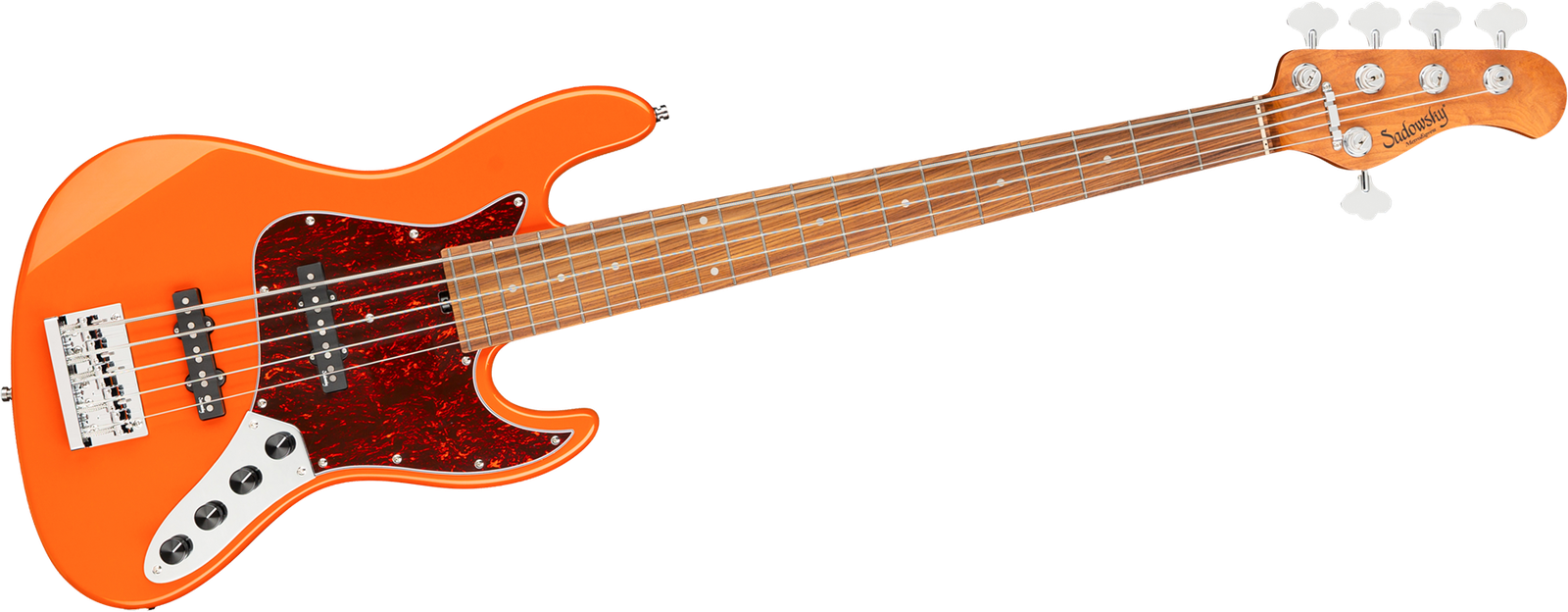 Sadowsky MetroExpress 21 Vintage JJ5 Morado Orange, five-string bass guitar
