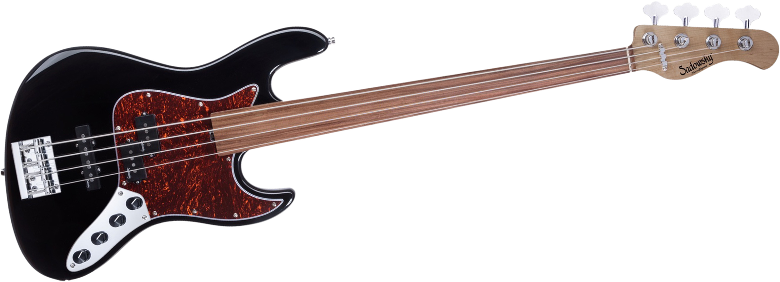 Sadowsky MetroExpress 21 Hybrid PJ 4 Fretless Black, bass guitar