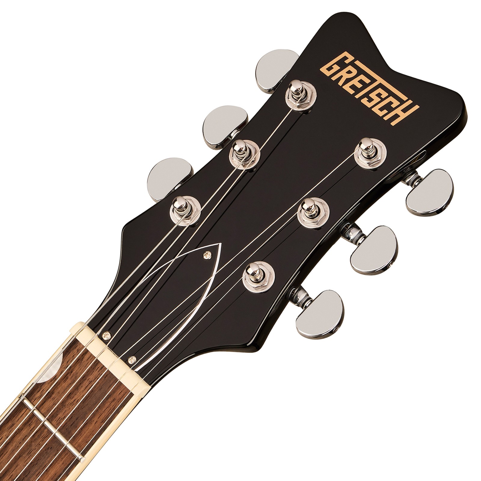 Kopfplatte der Gretsch STRML JET 1PU JT BLK E-Gitarre