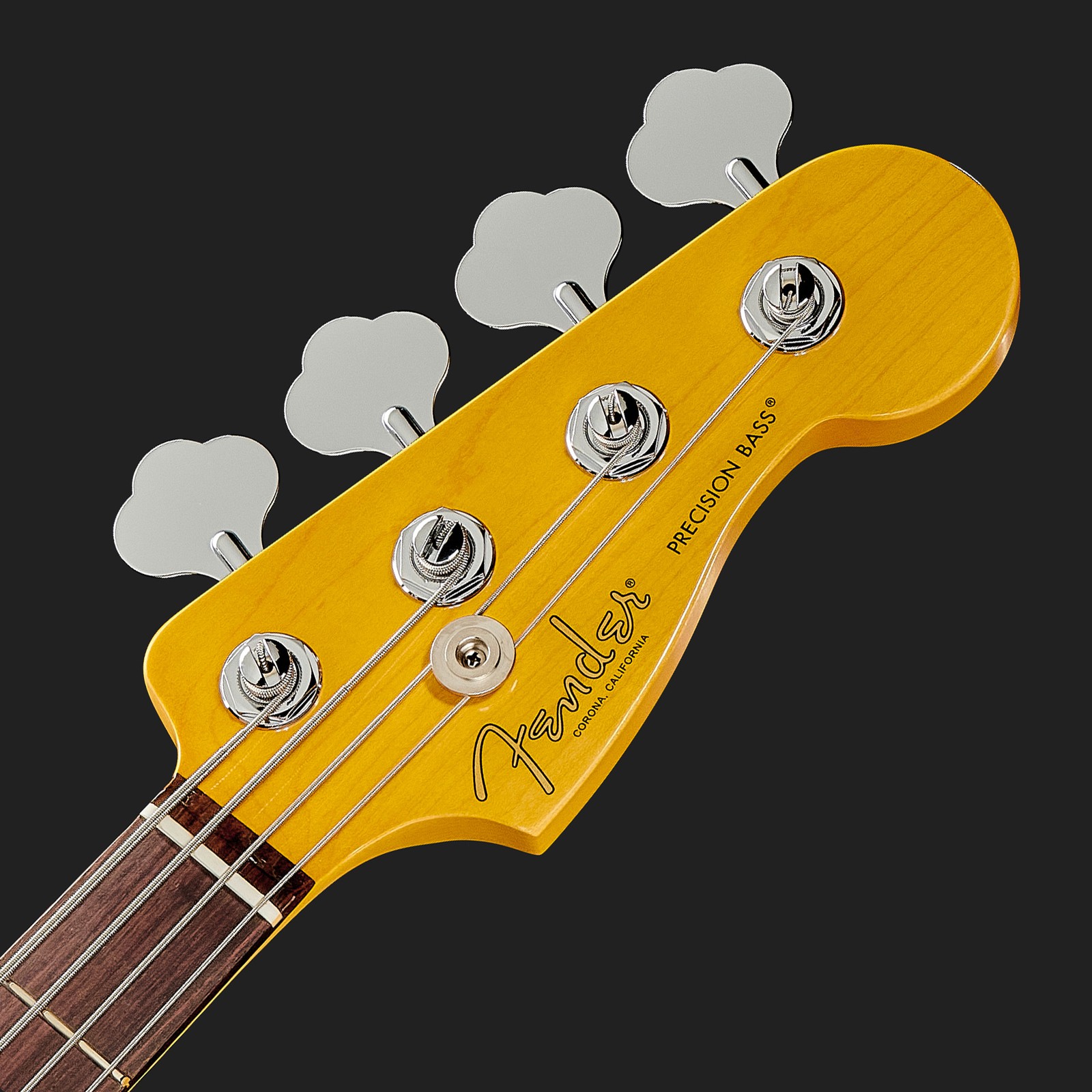 Kopfplatte des Fender AM Pro II P Bass RW OWT E-Bass