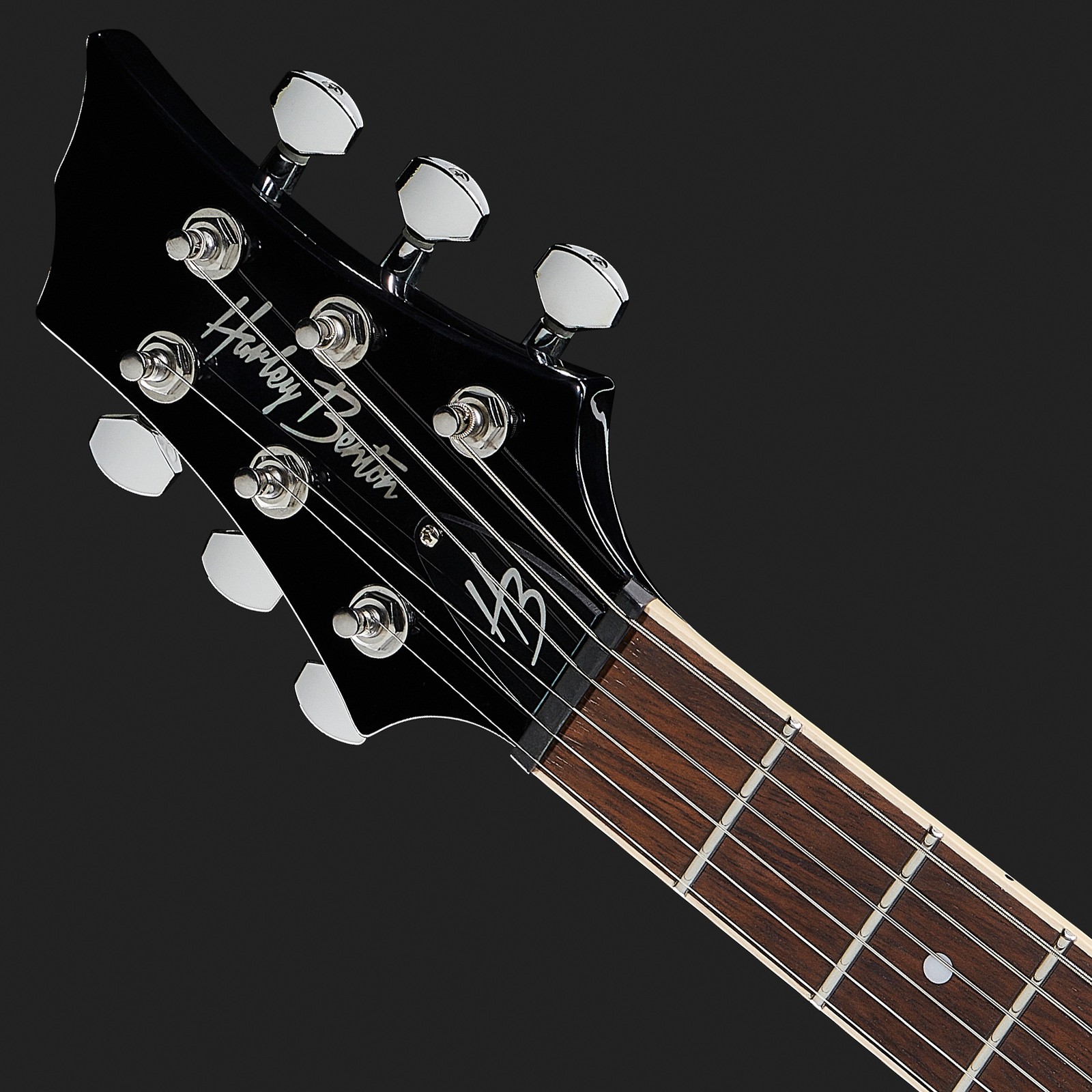 Harley Benton Linkshänder Gitarre Kopfplatte