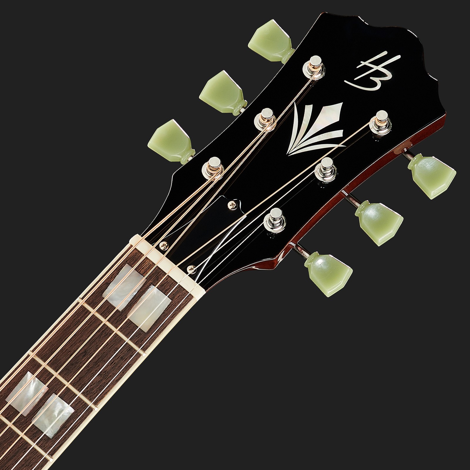 Westerngitarre Kopfplatte mit HB Logo