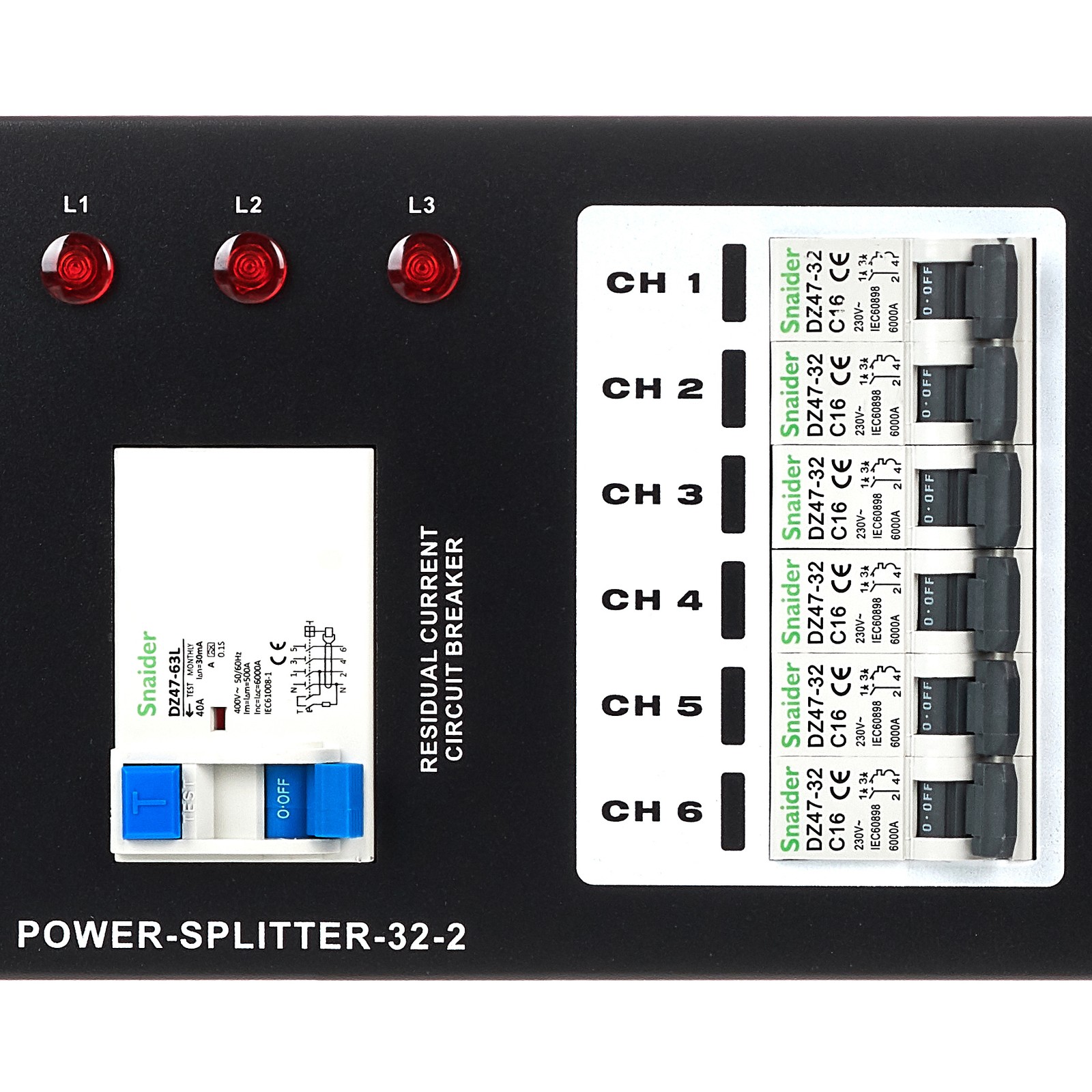 detail of Botex Power Splitter 32-2