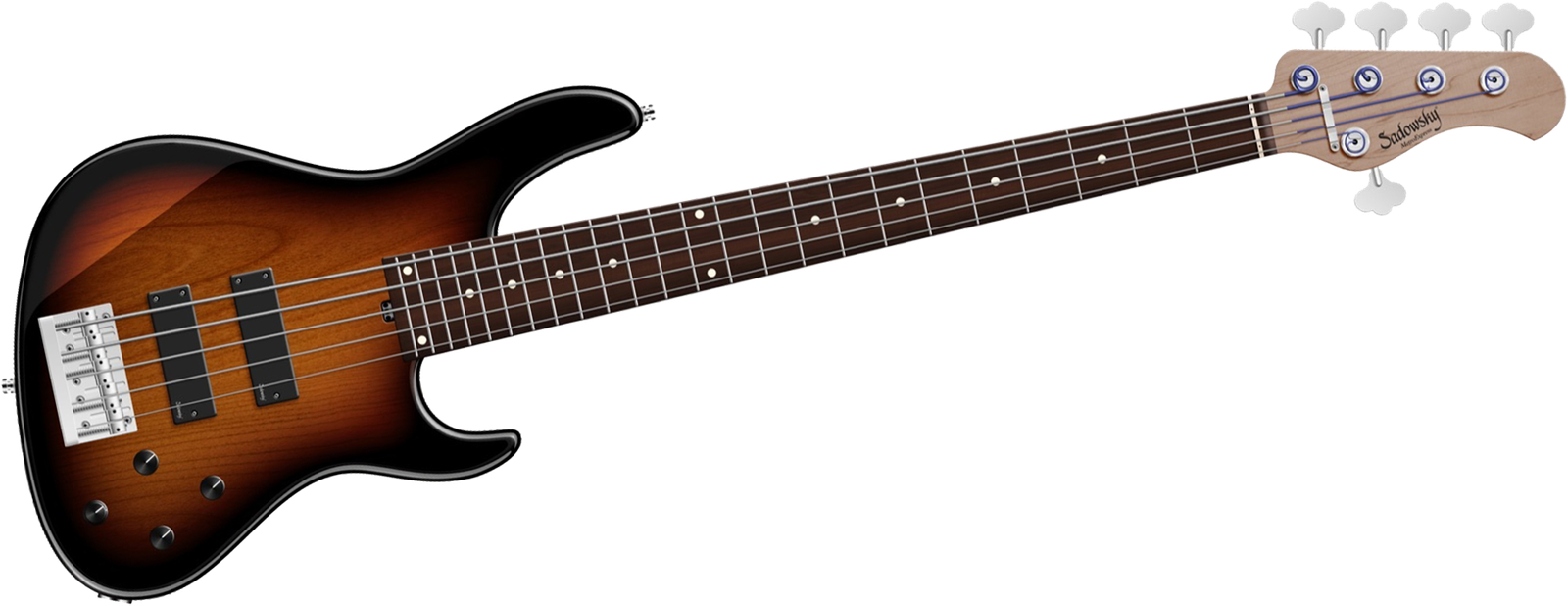 Sadowsky MetroExpress 24 Modern 5 Morado Tobacco Sunburst, five-string bass guitar