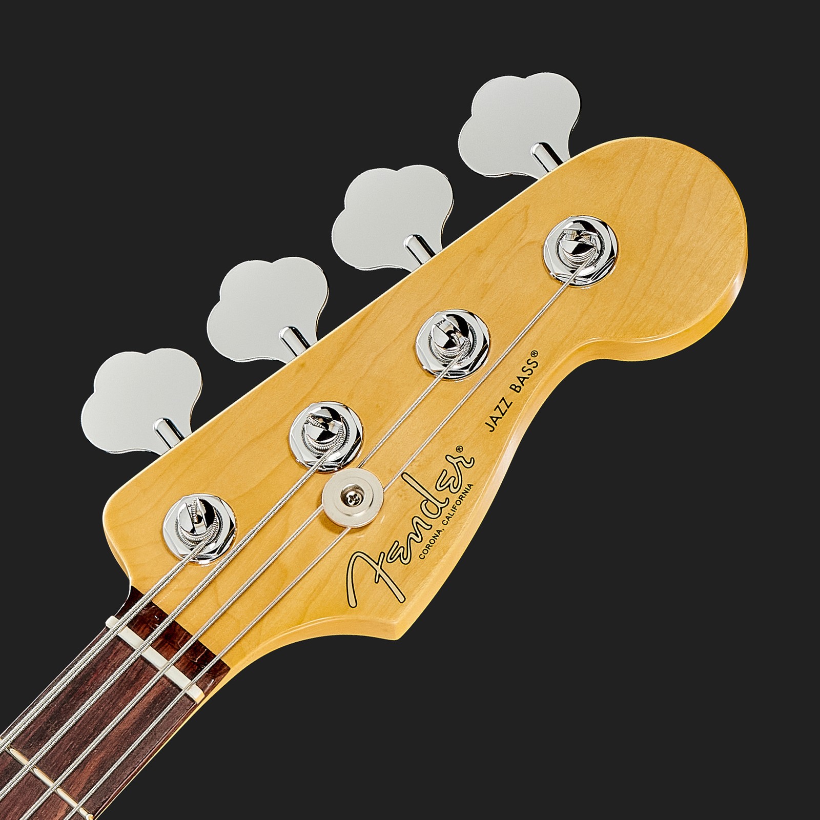 Kopfplatte des Fender Am Pro II Jazz Bass RW MERC