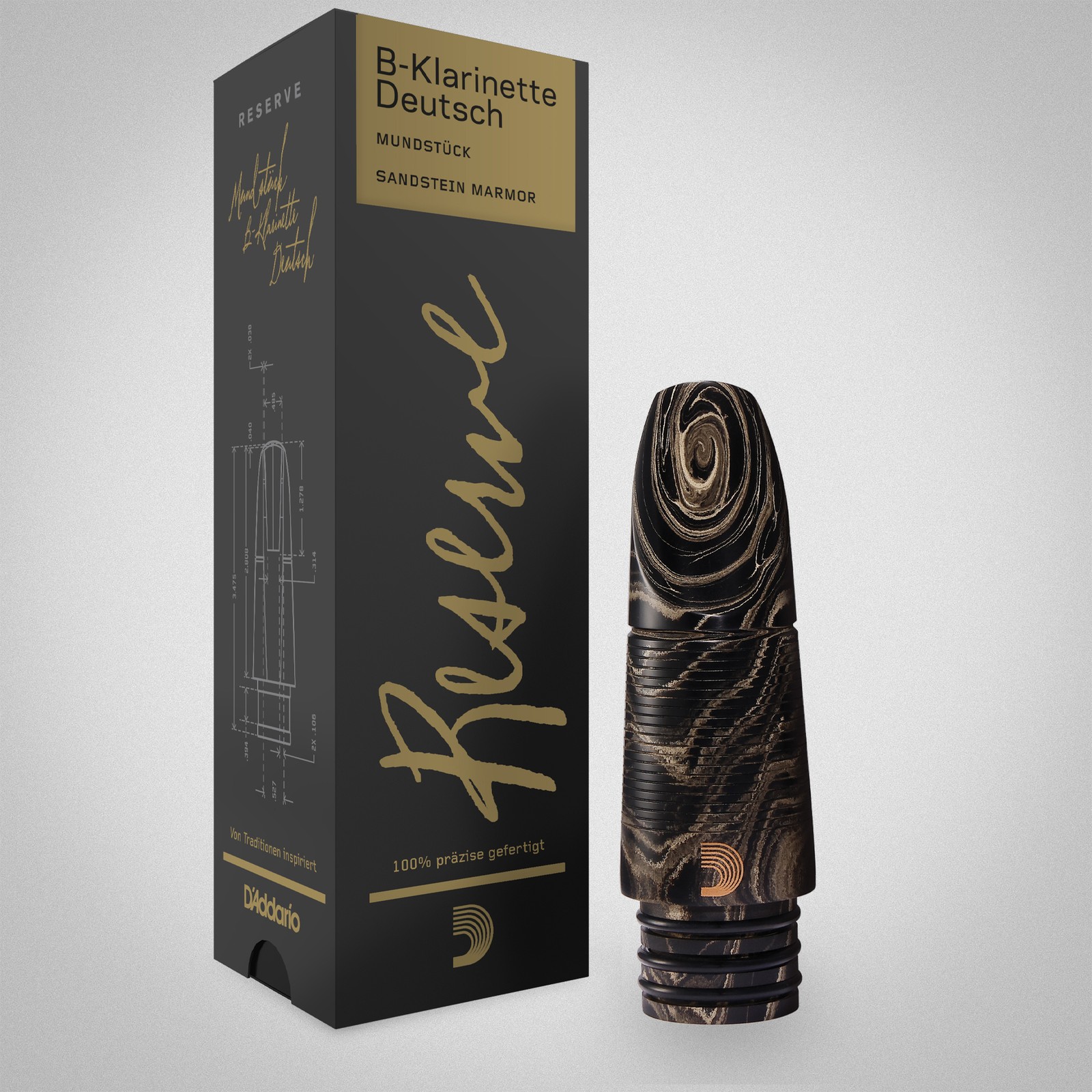 Verpackung der D’Addario Woodwinds Bb-Clarinet Reserve German M