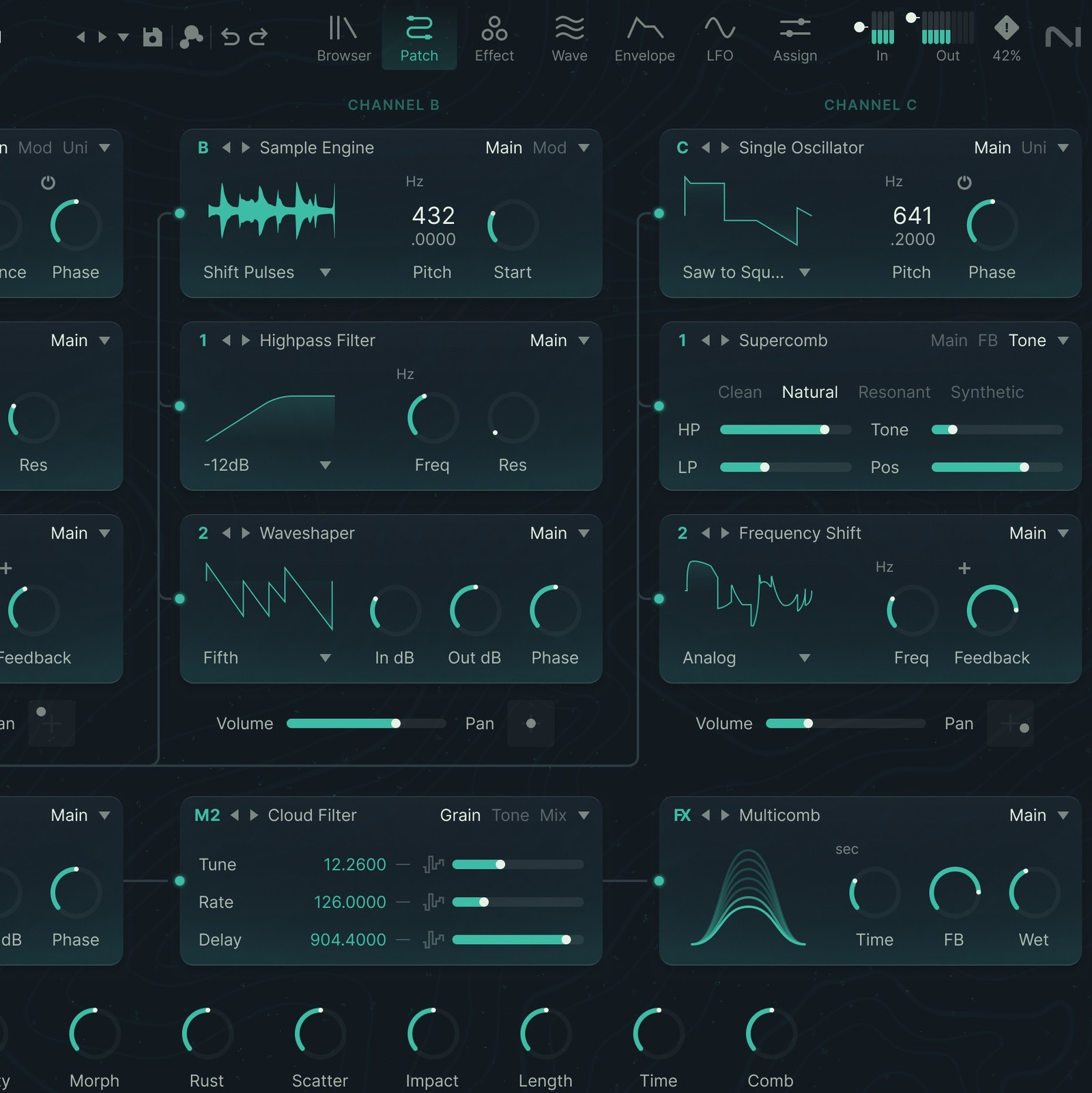 Effekte im Native Instruments Absynth 6