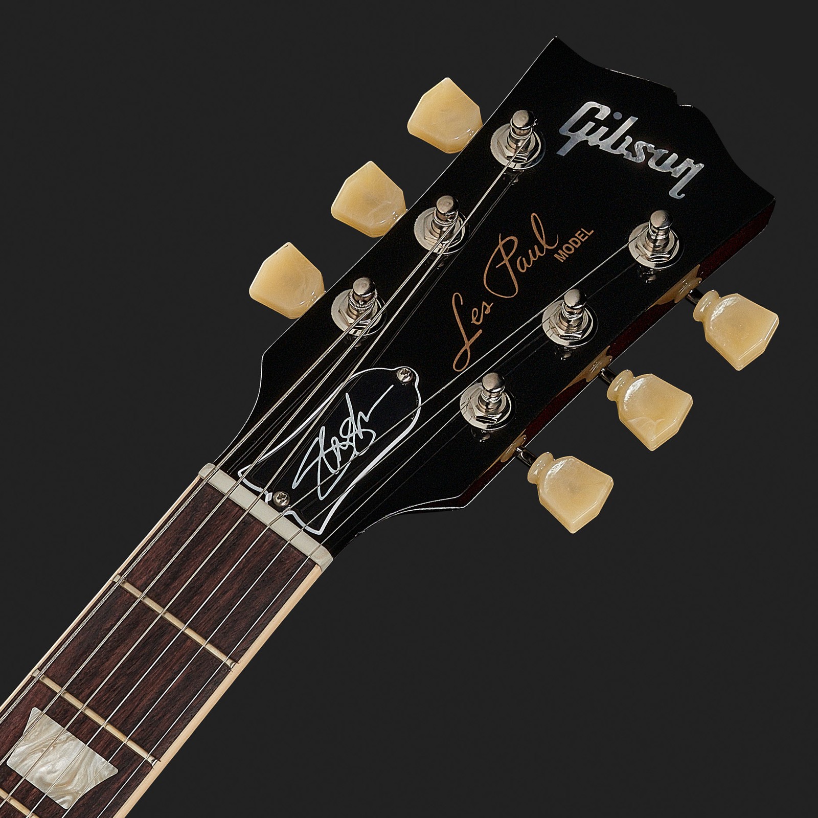 Gibson Les Paul Kopfplatte mit Slash-Signatur