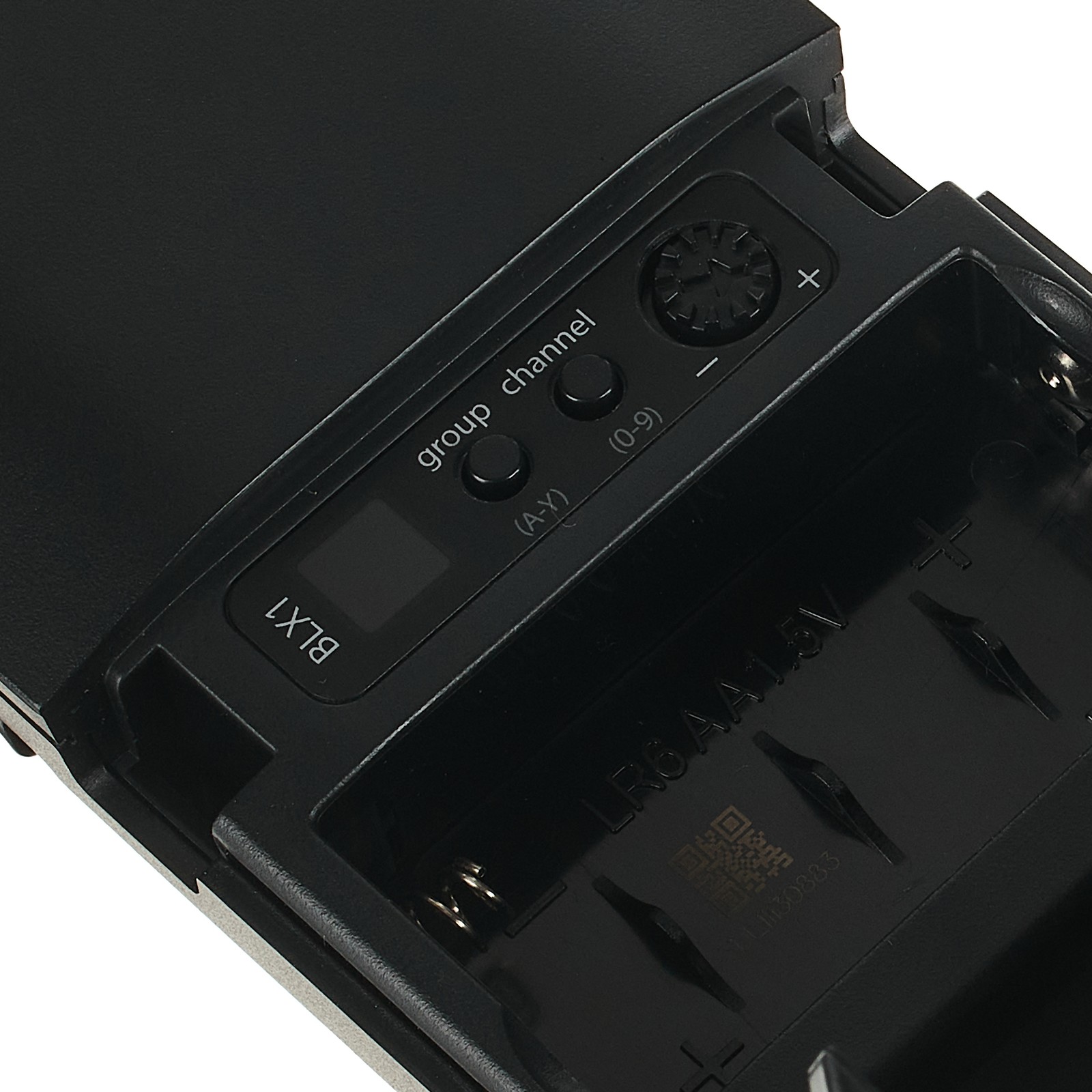 Batteriefach am Shure BLX1 S8 UHF Taschensender