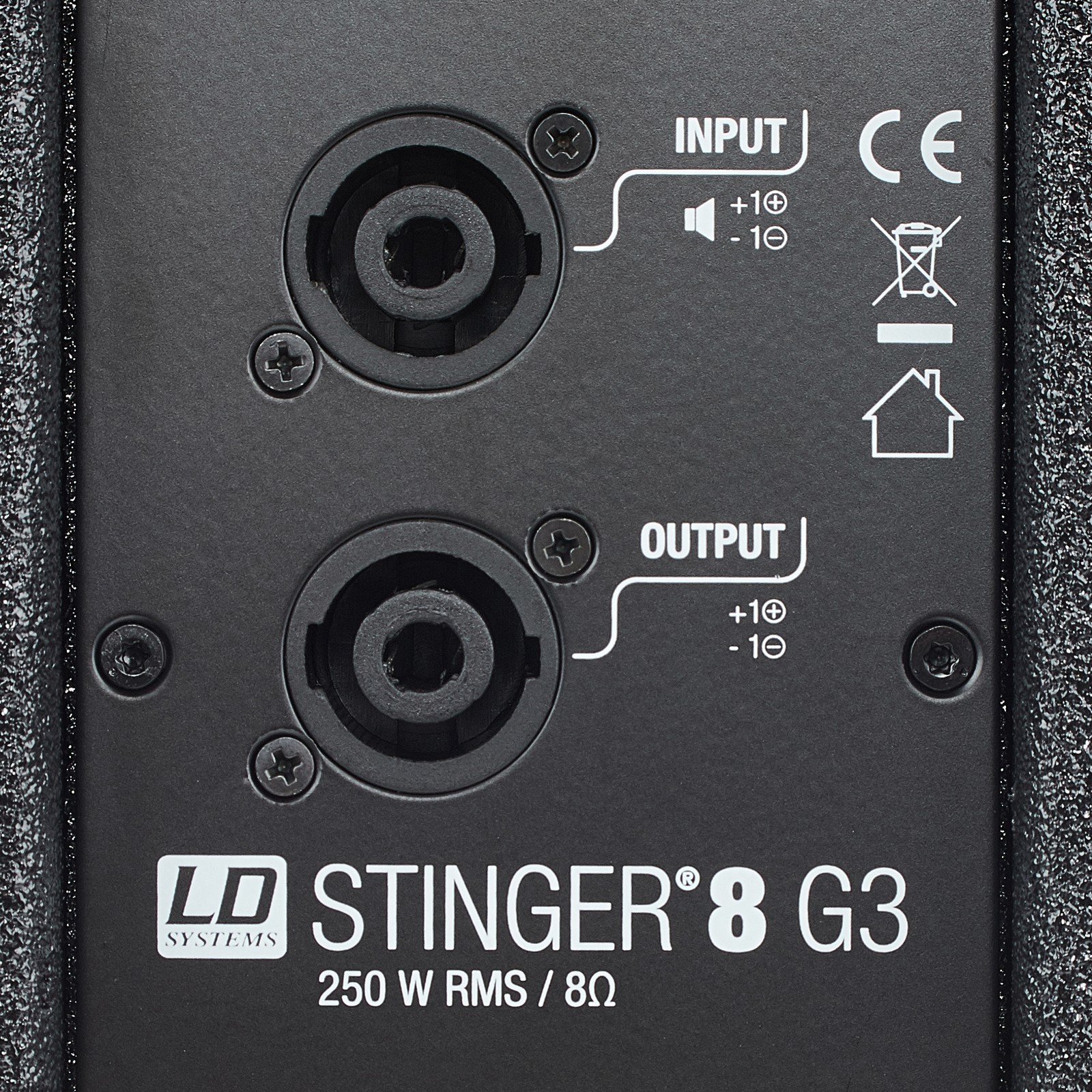 Rückseite des LD Systems Stinger 8 G3