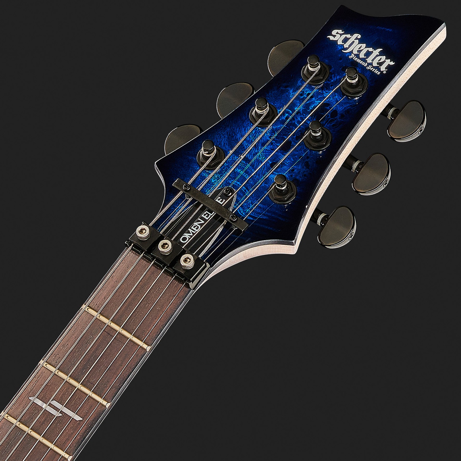 Schecter Matching Headstock mit Floyd Rose Klemmsattel