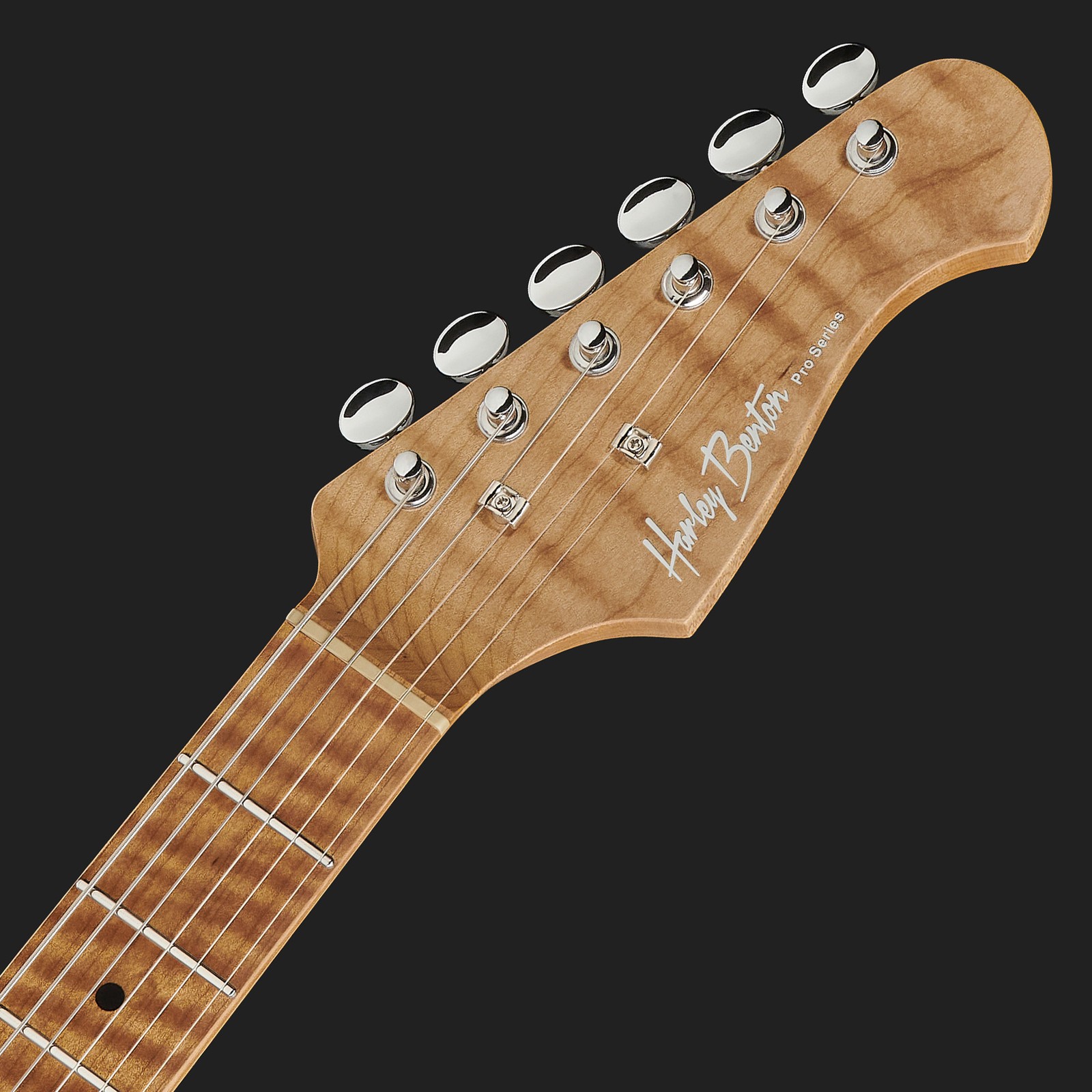 Geröstete Harley Benton E-Gitarre Kopfplatte aus Ahorn