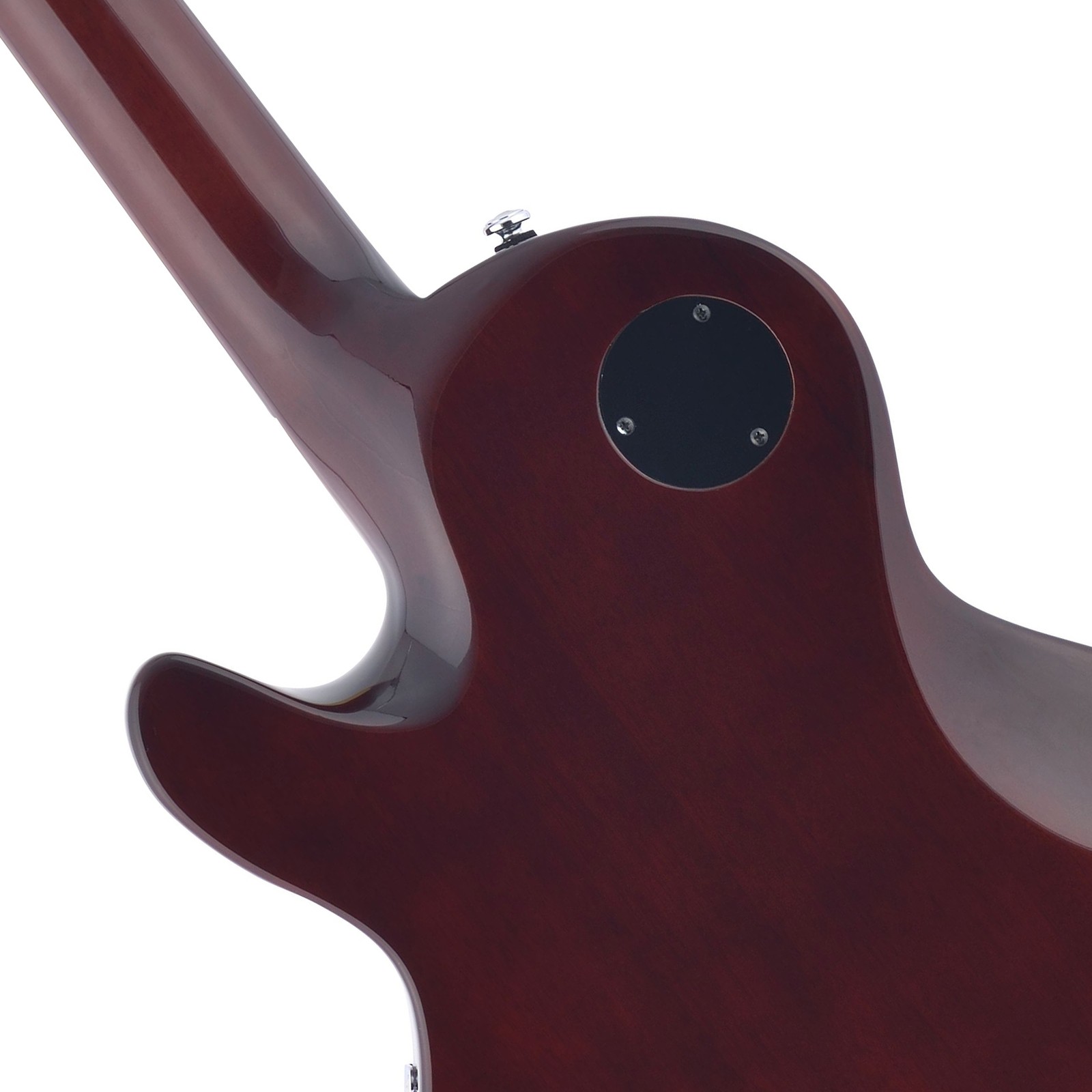 Sanfter Halsübergang auf der Rückseite der Hagstrom Super Swede Dark Storm