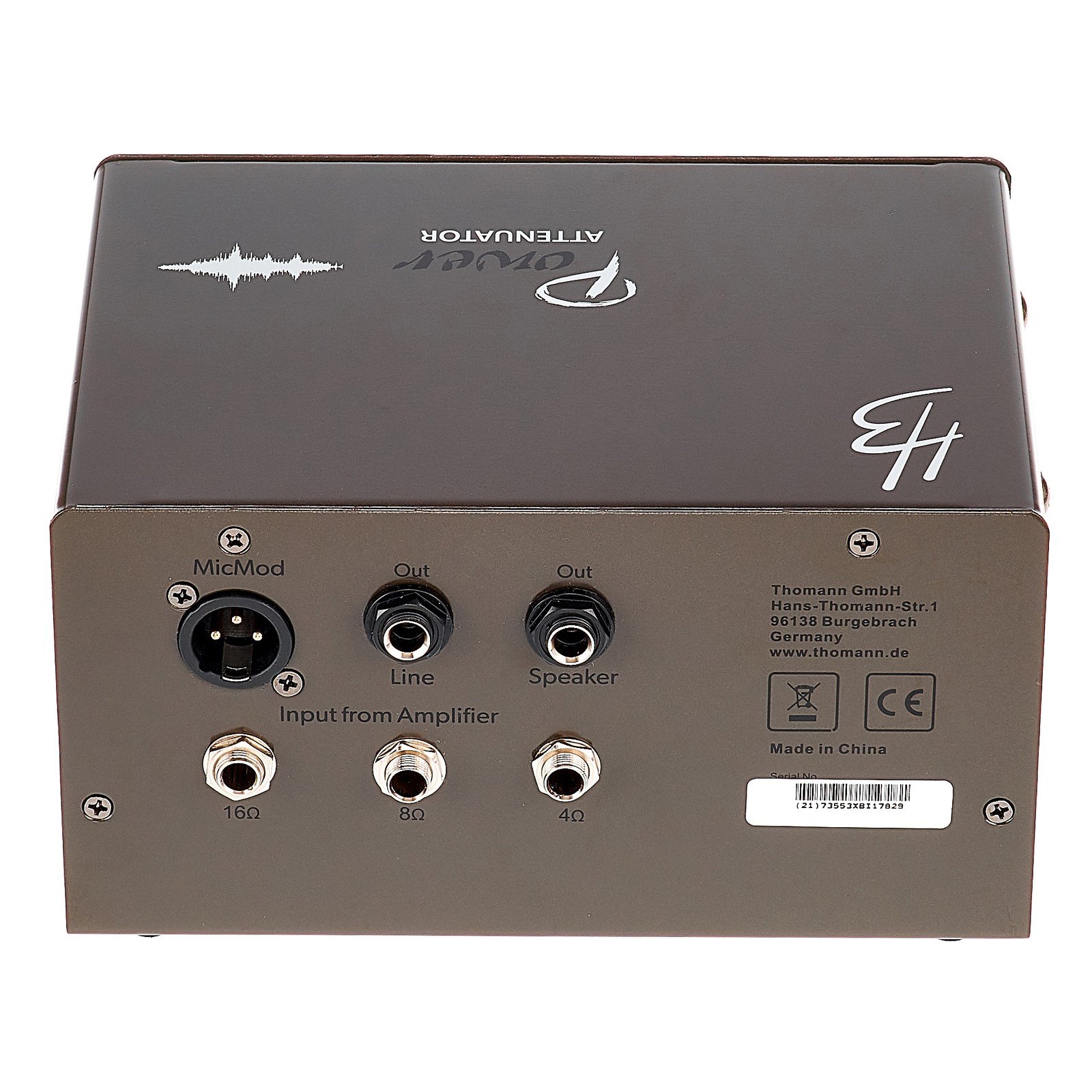 Harley Benton PA-100 Power Attenuator, Anschlüsse