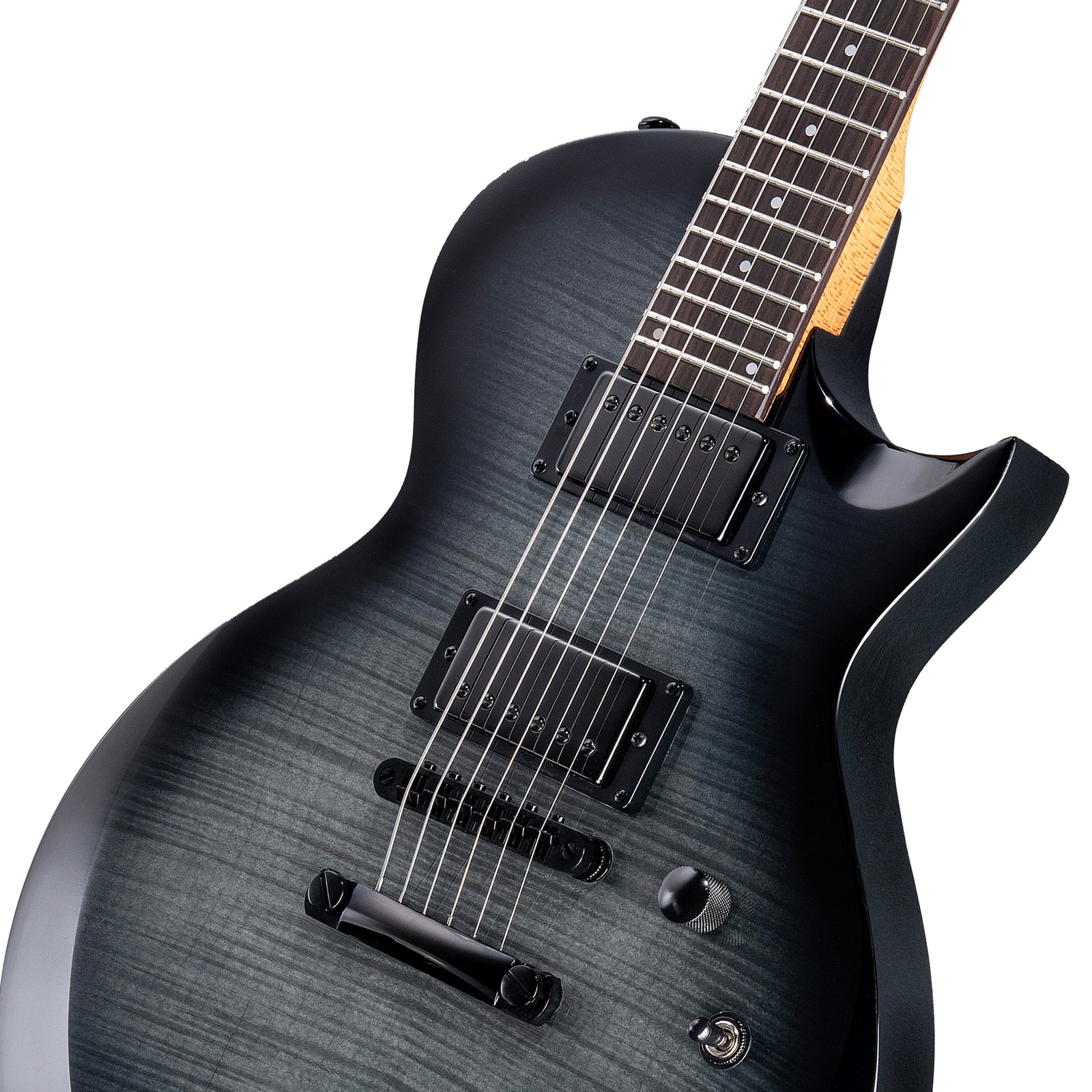 Pappelkorpus der ESP LTD EC-200DX CHB mit Humbuckern