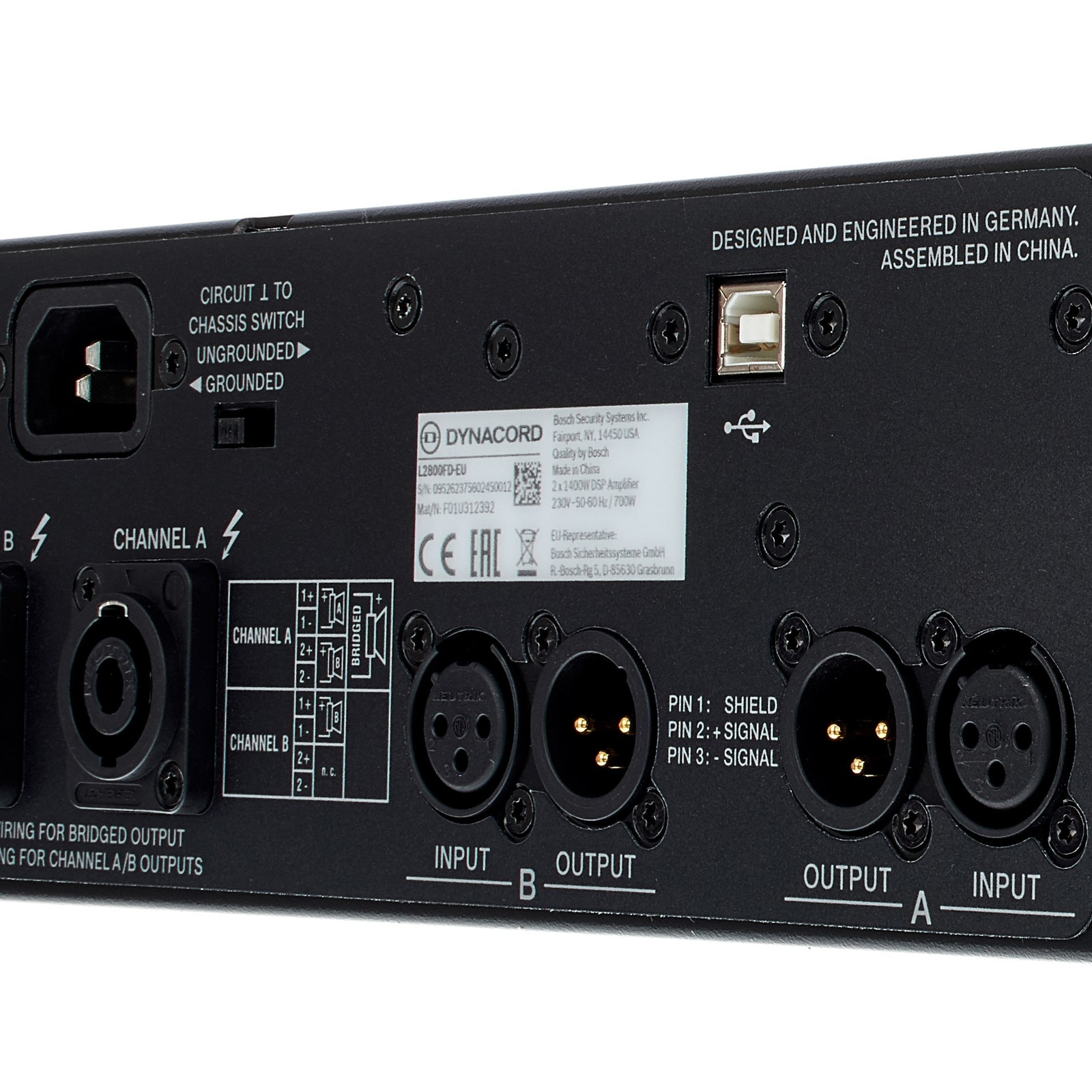 Detailansicht des Dynacord L2800FD DSP