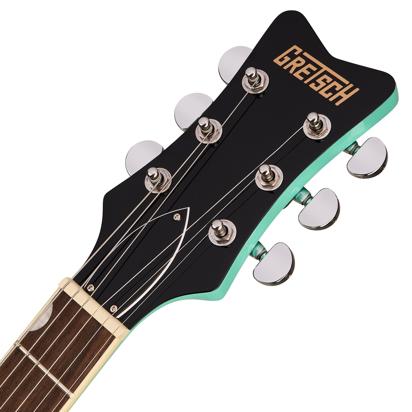 Kopfplatte der Gretsch STRML JET CLUB E-Gitarre