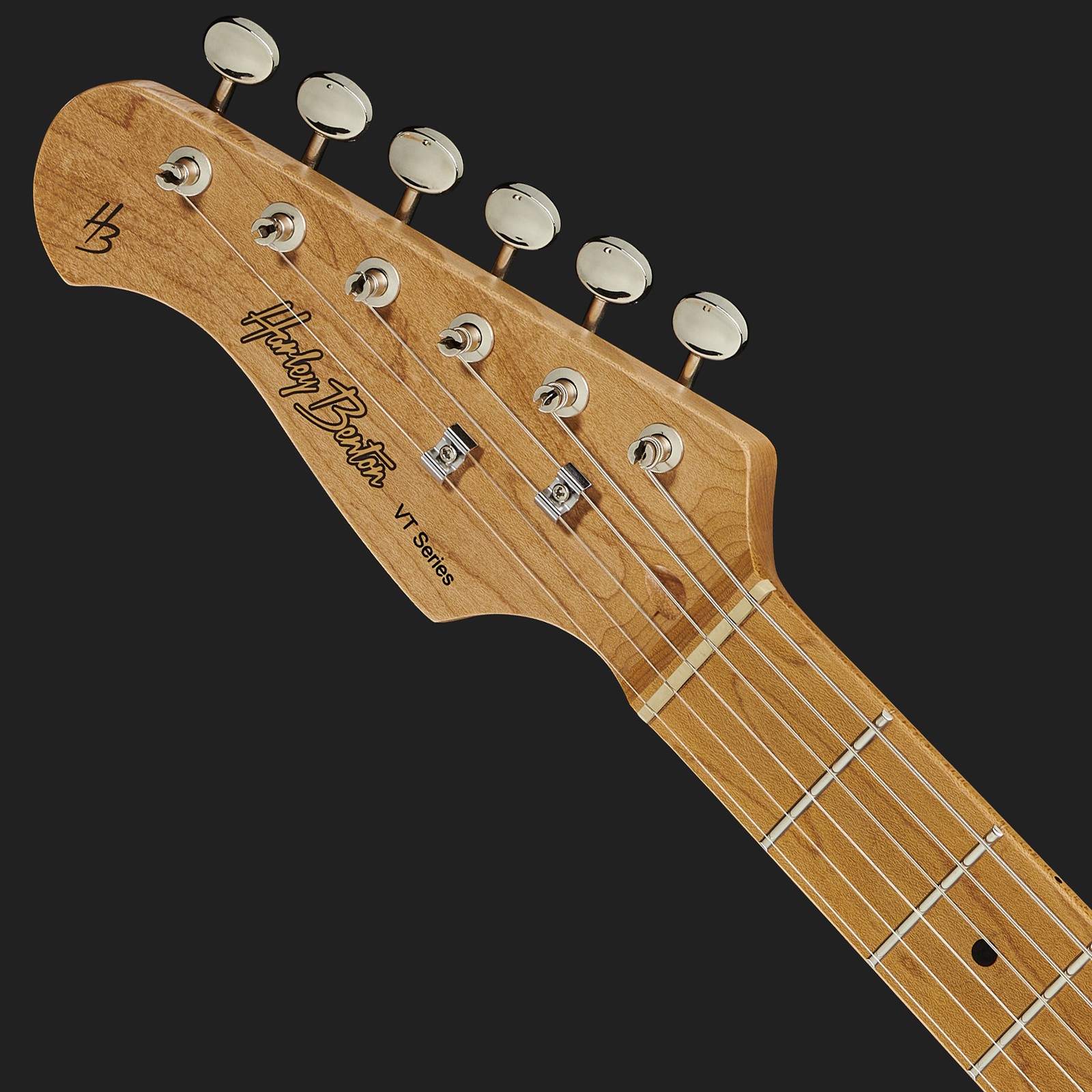 Gerösteter Ahorn Hals mit Harley Benton Linkshänder Kopfplatte