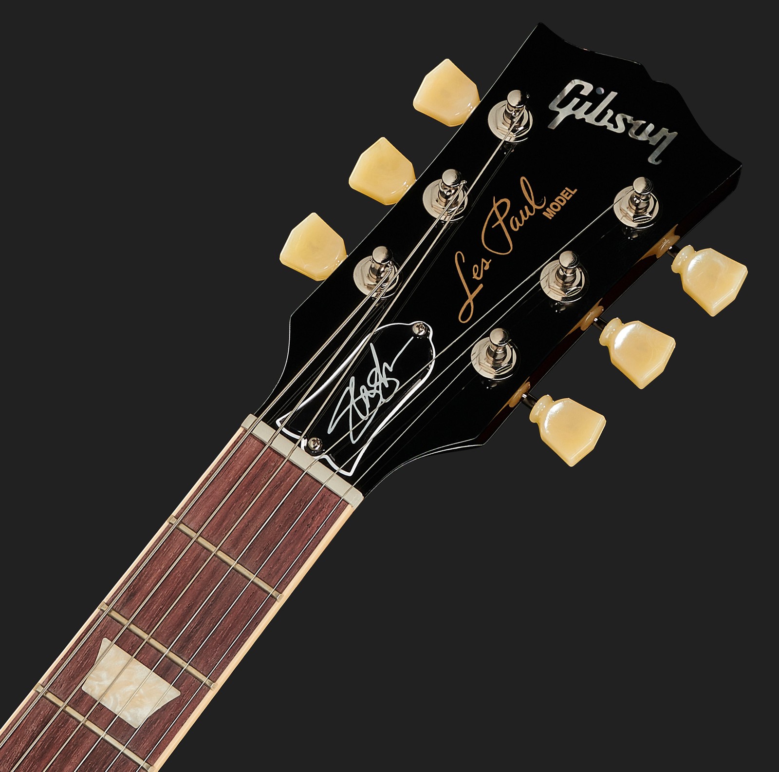 Gibson Les Paul Kopfplatte mit Slash-Signatur