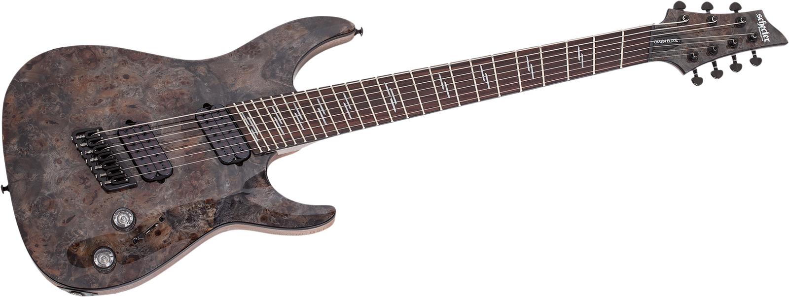 Schecter Omen Elite-7 MS Charcoal Multiscale Gitarre