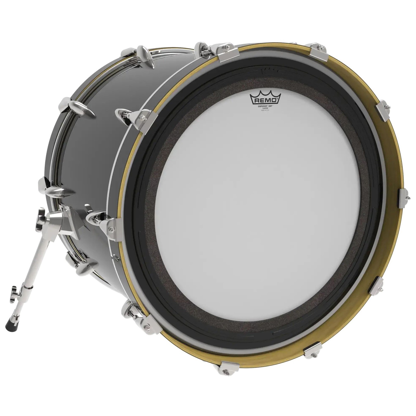 Bassdrum mit Remo SMT Emperor Coated BD Fell