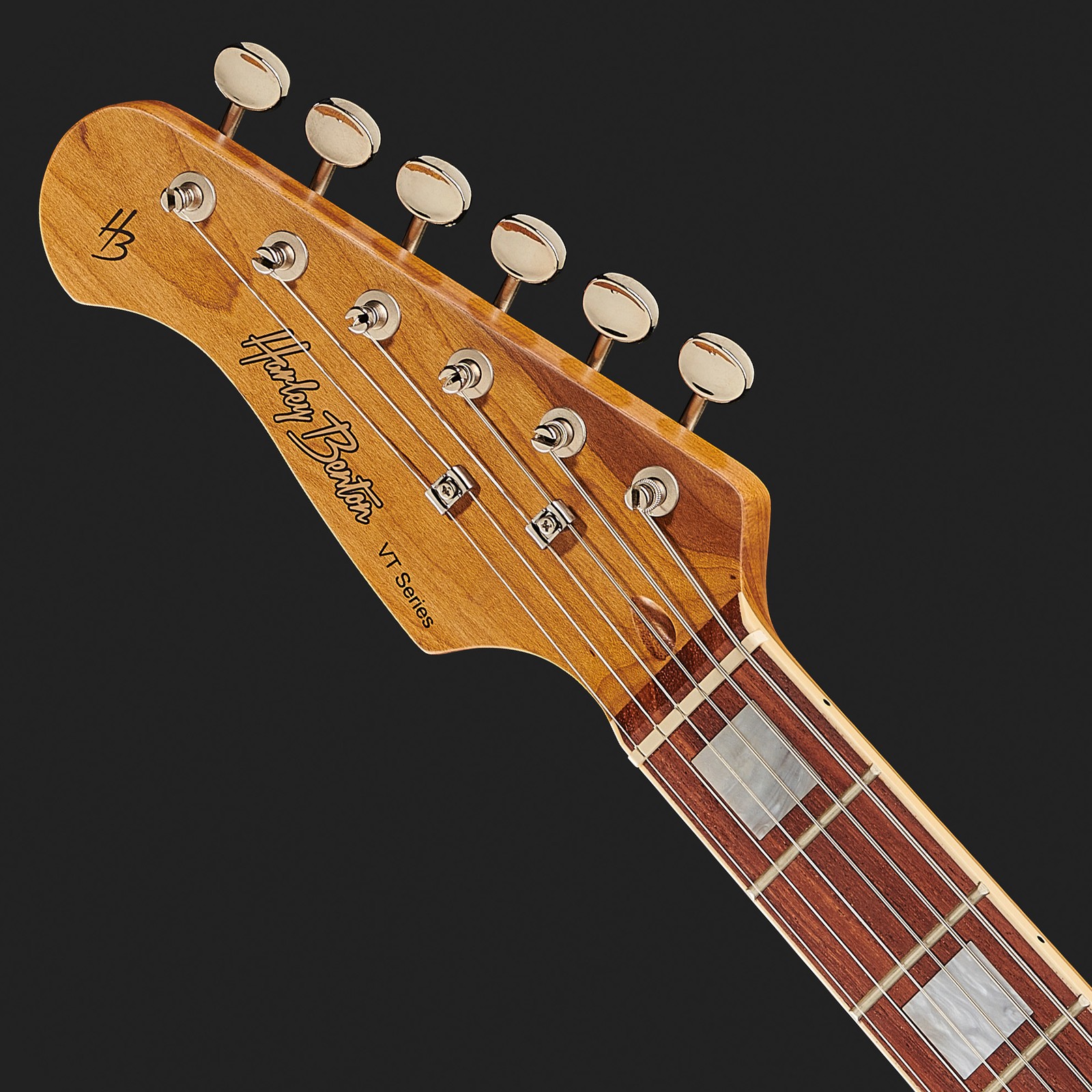 Harley Benton Linkshänder E-Gitarre Kopfplatte