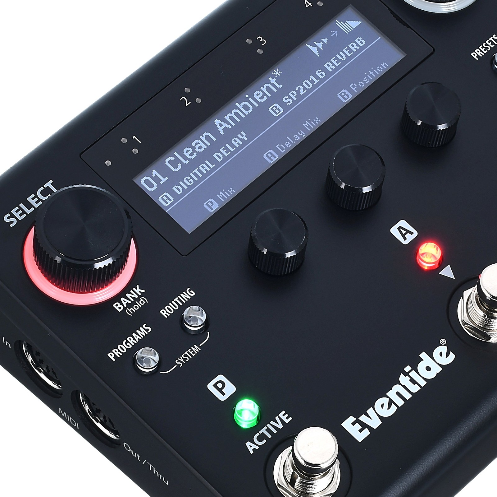 Eventide Harmonizer Fußschalter und Drehregler