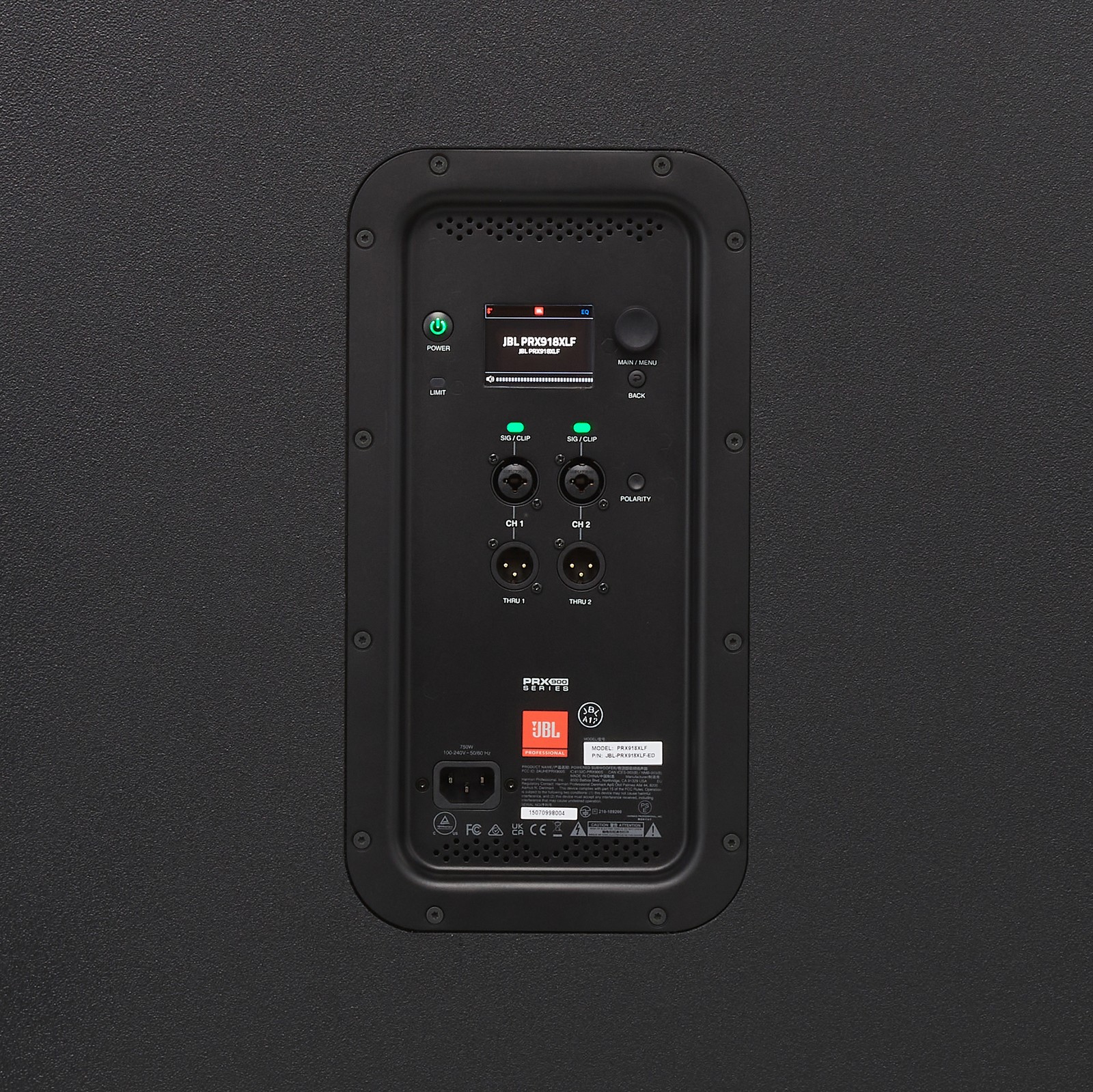 JBL PRX918XLF – Rückseite