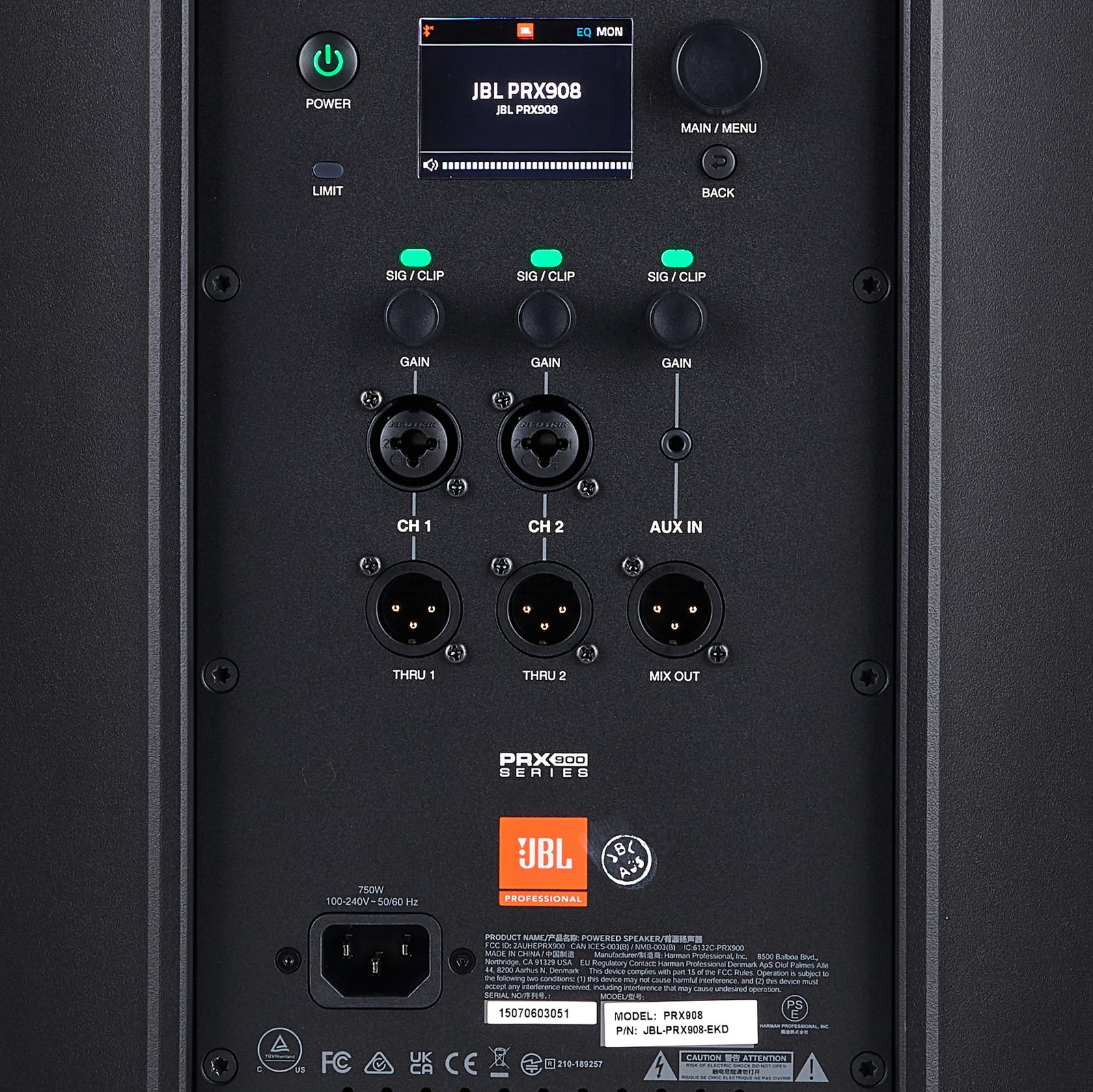 JBL PRX908 – Rückseite