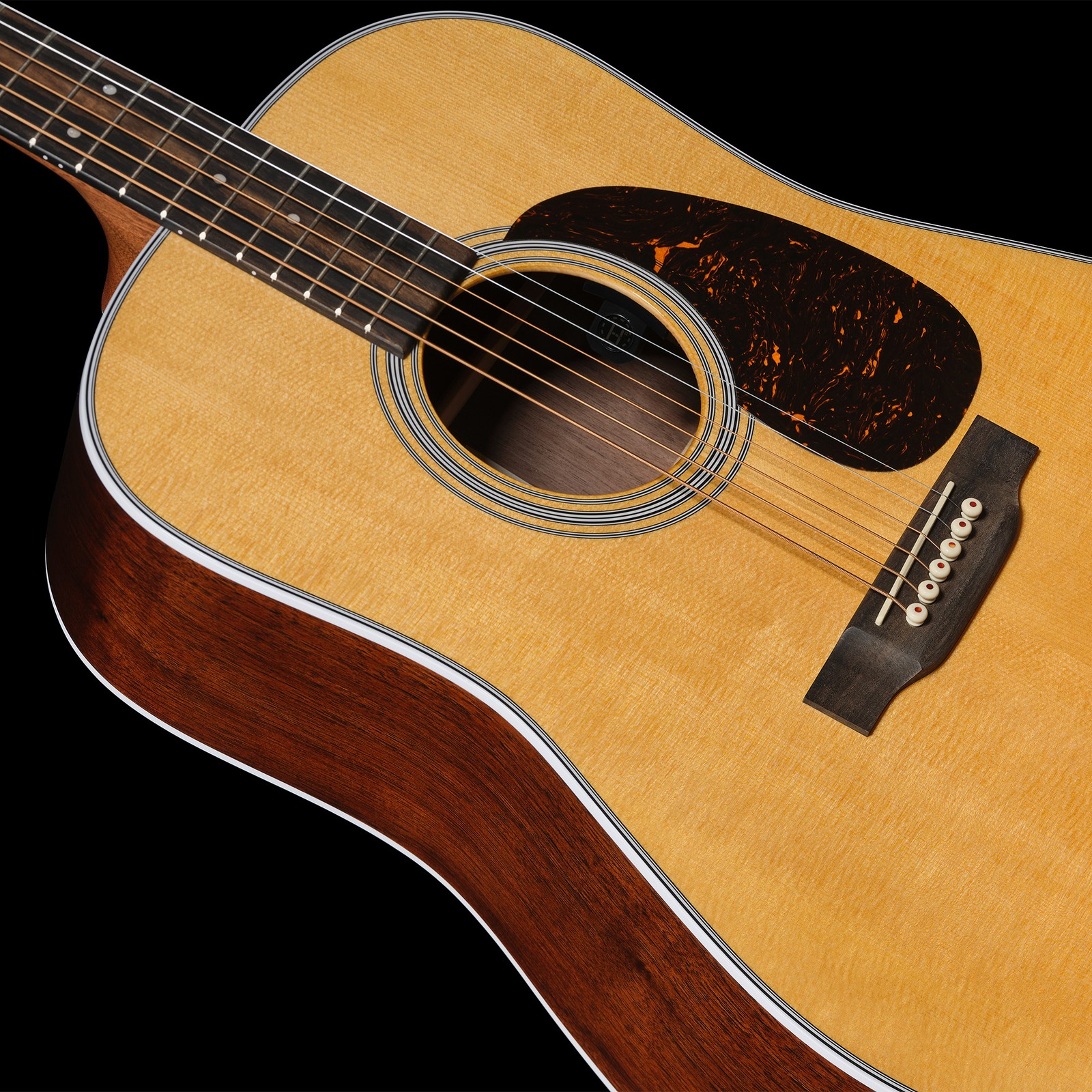 Martin Guitar D-13E Retro Walnut, Decke