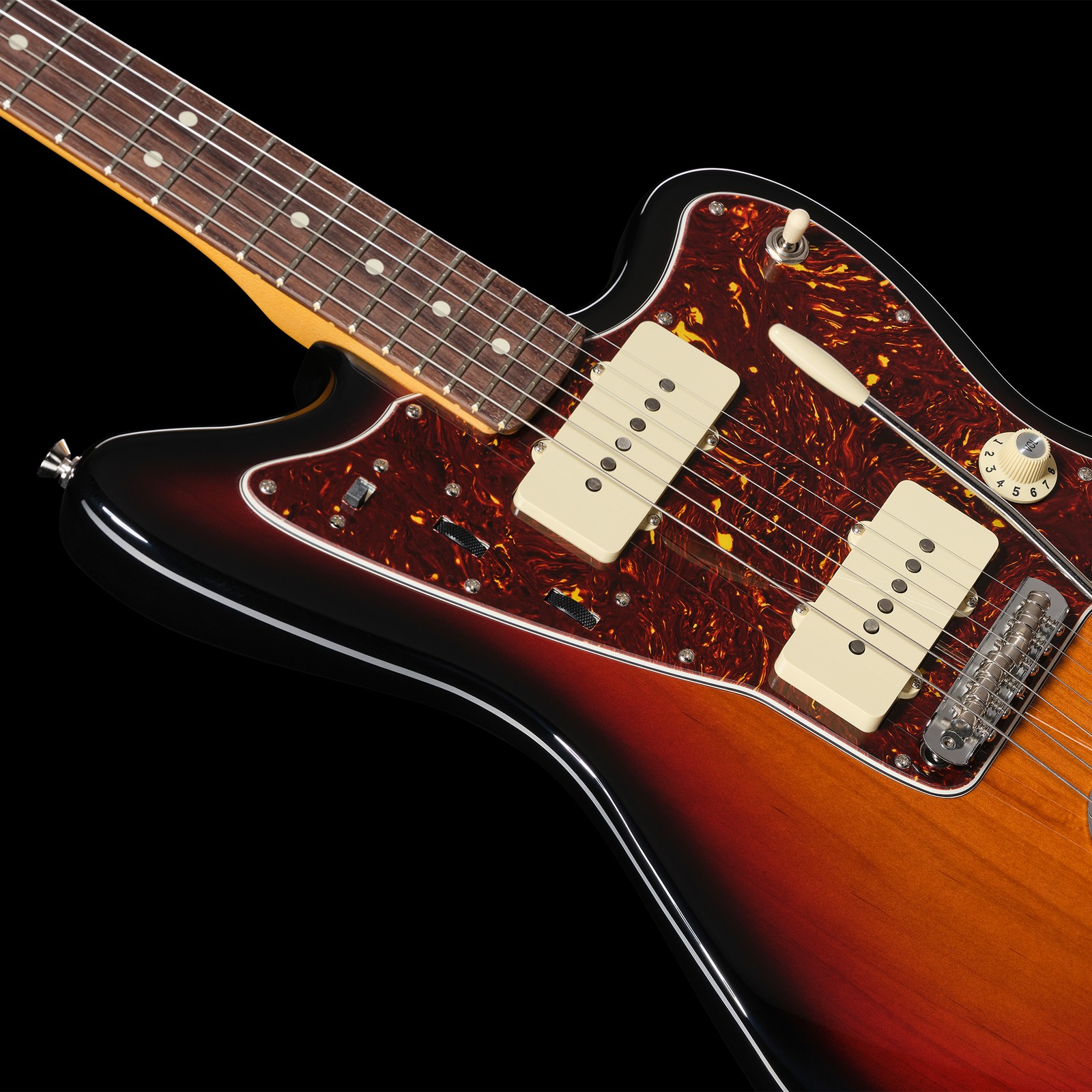 Decke der Fender AM Pro II Jazzmaster 3TSB E-Gitarre